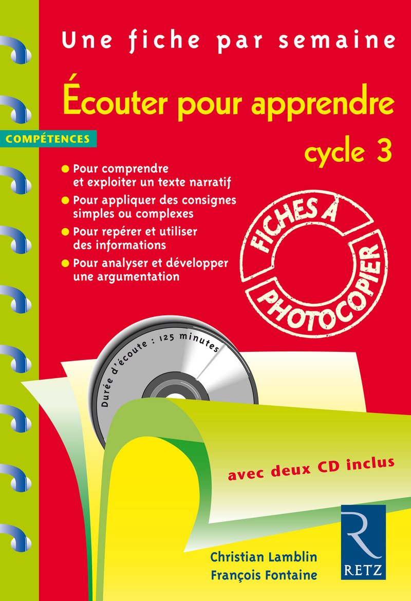Écouter pour apprendre (+ 2 CD audio) 9782725621272