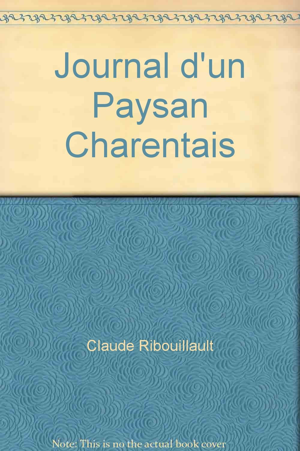 Journal d'un paysan charentais 9782845611429