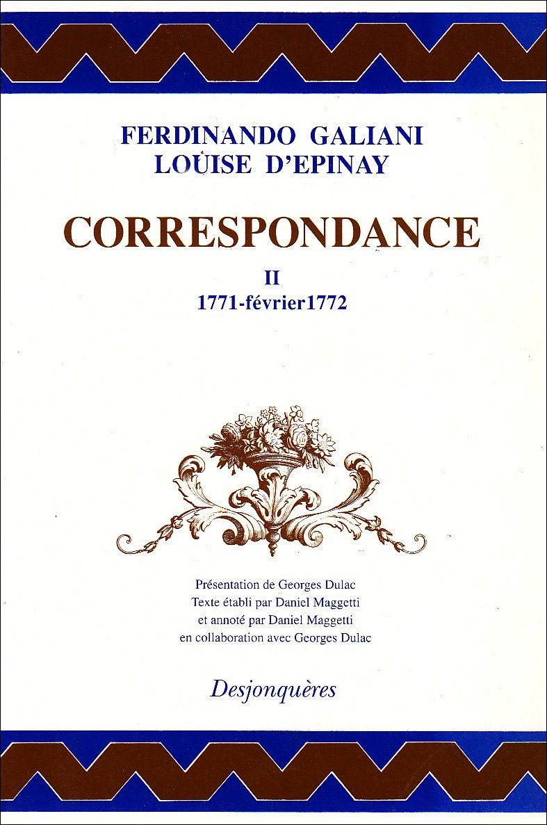 Correspondance, tome 2 : 1771-février 1772 9782904227707