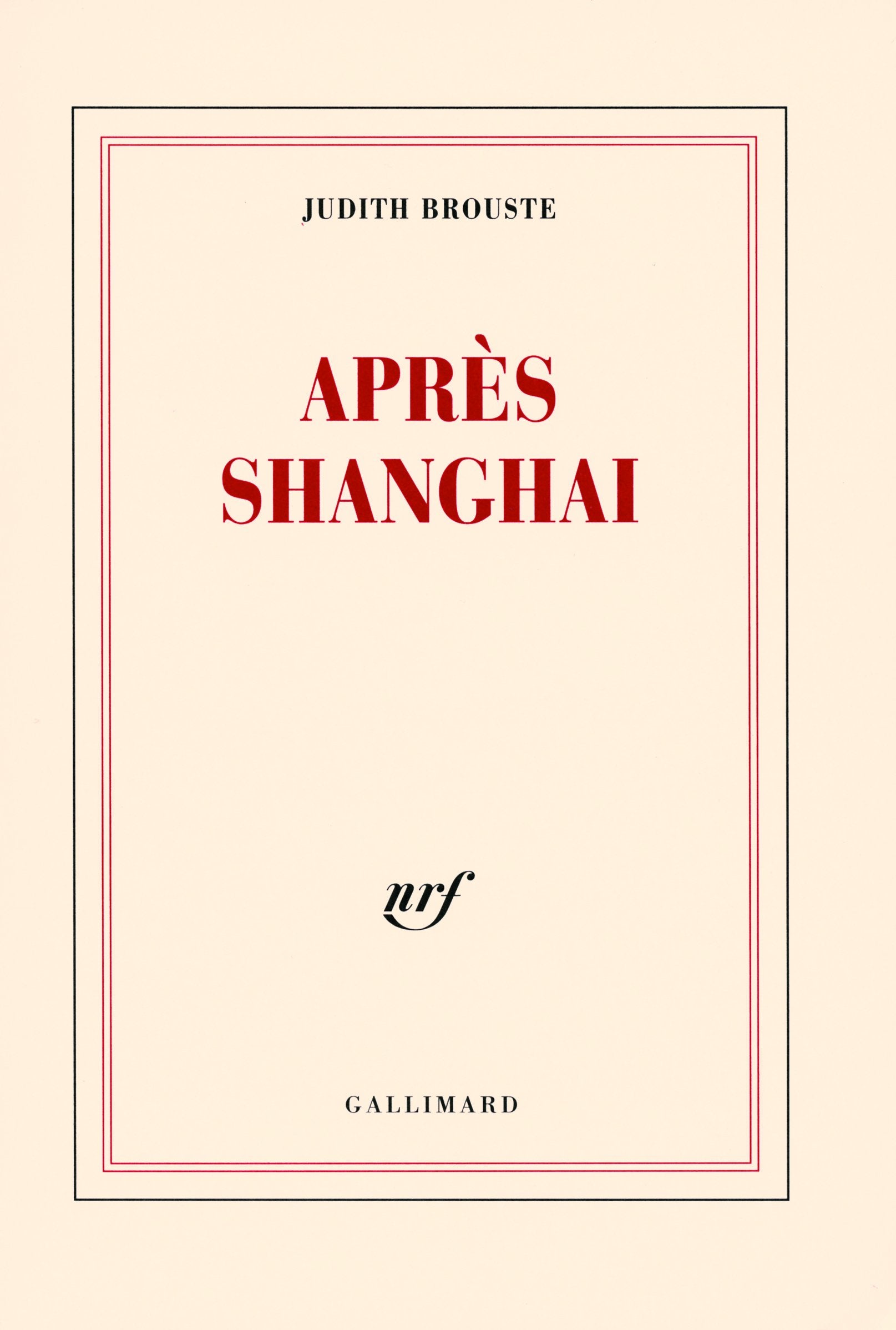 Après Shanghai 9782070782024