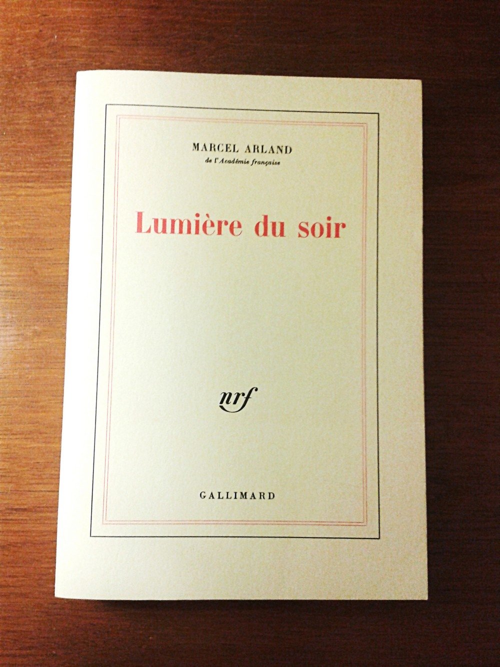 Lumière du soir 9782070266975