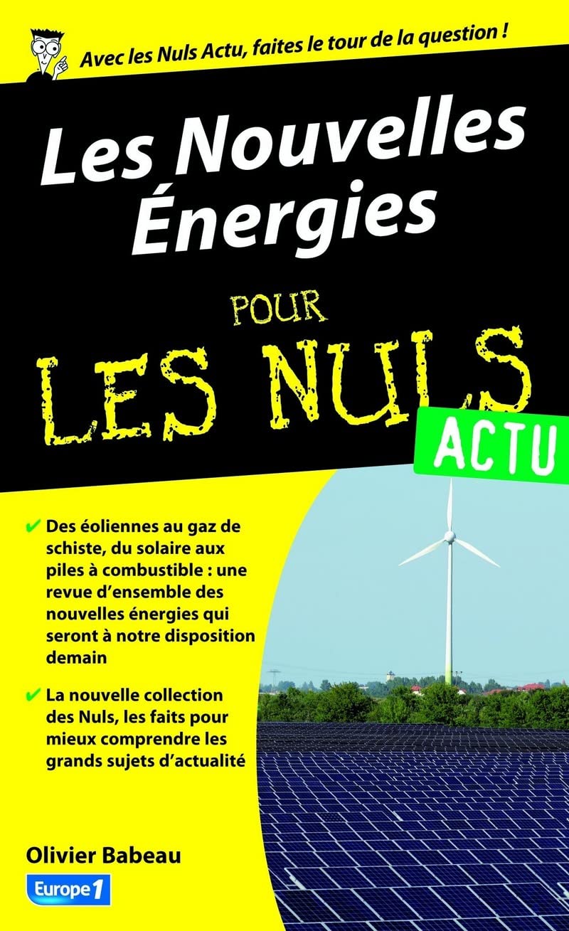 Les Nouvelles Energies pour les Nuls Actu 9782754052818