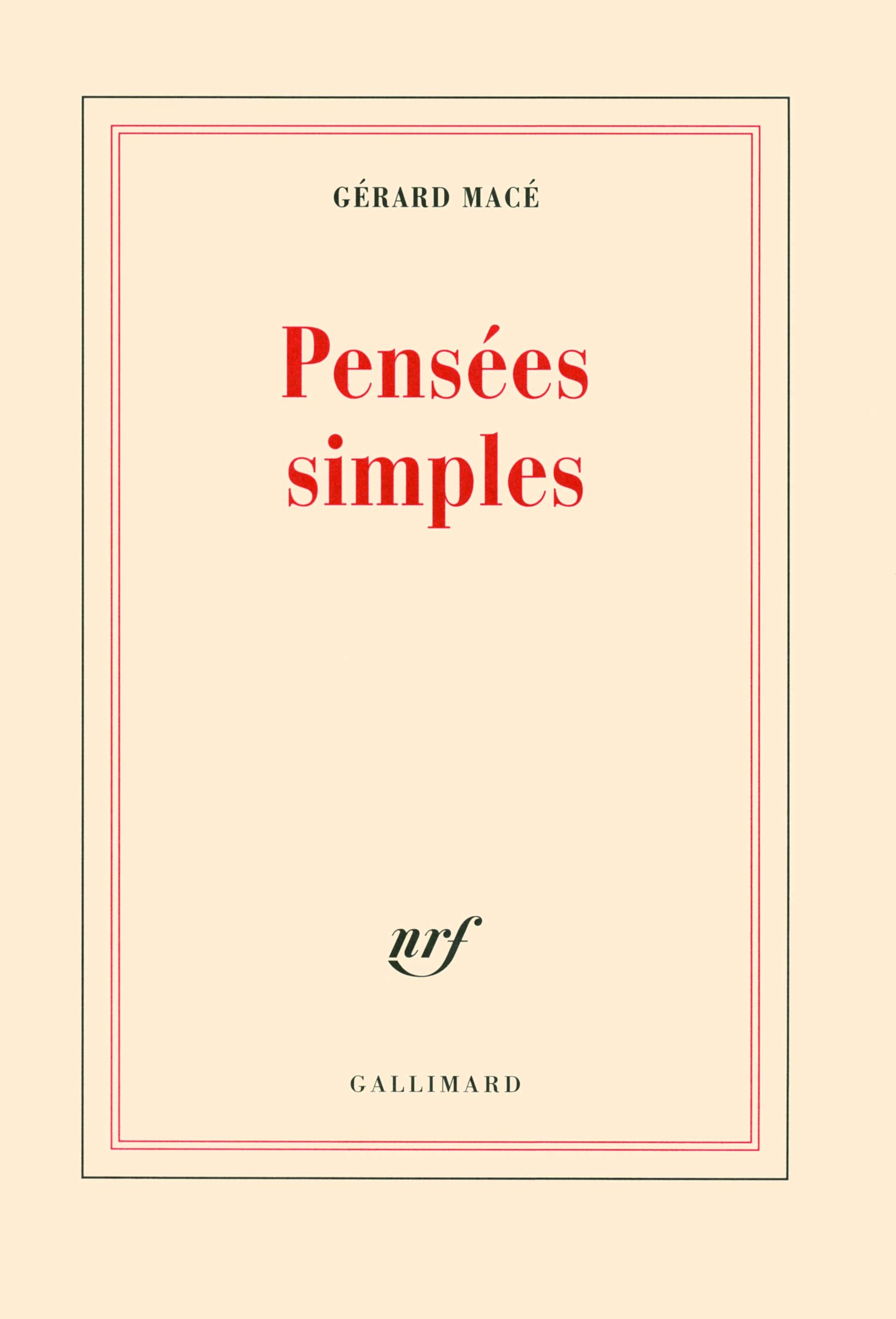 Pensées simples 9782070131594