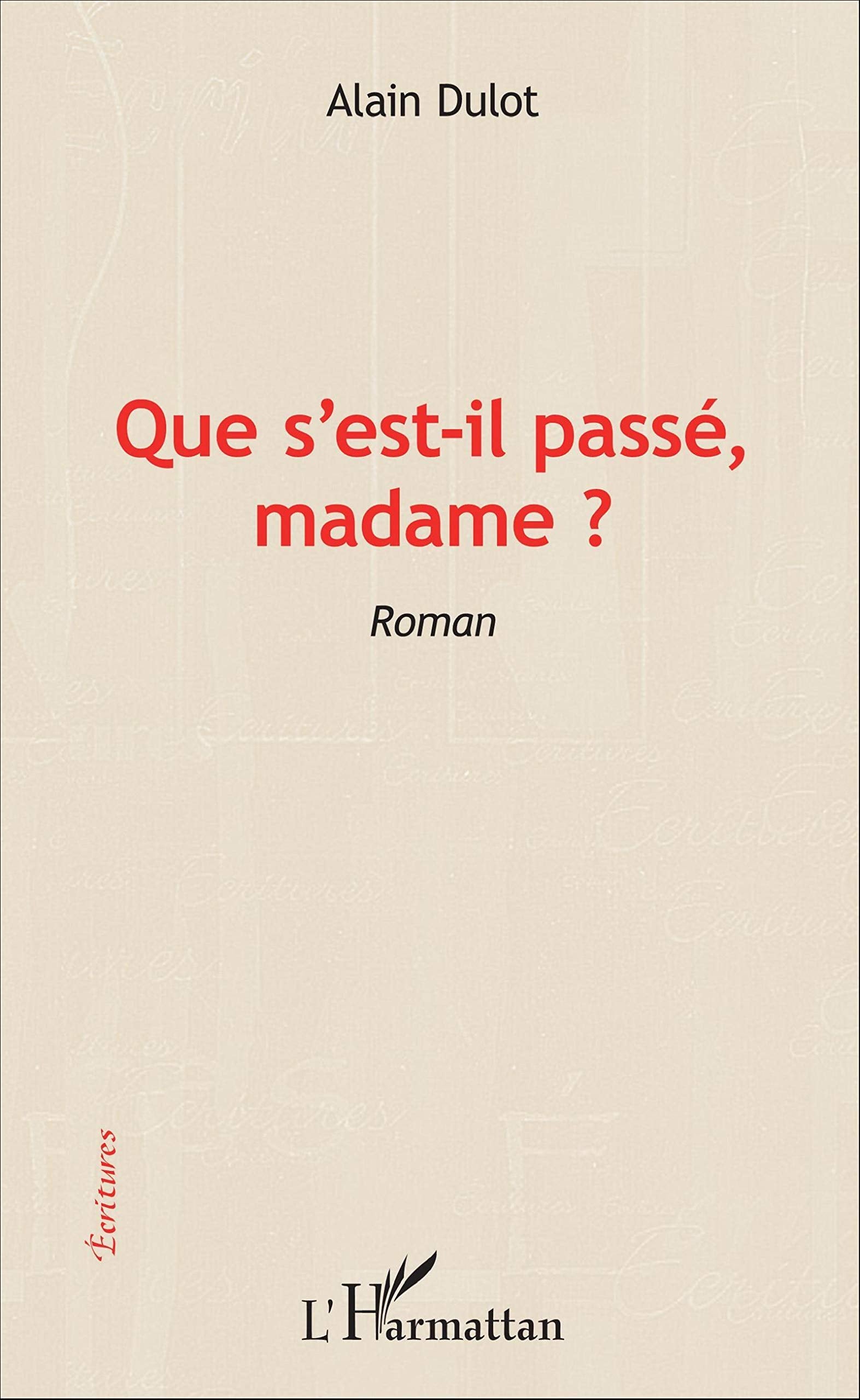 Que s'est-il passé madame ? 9782343091945