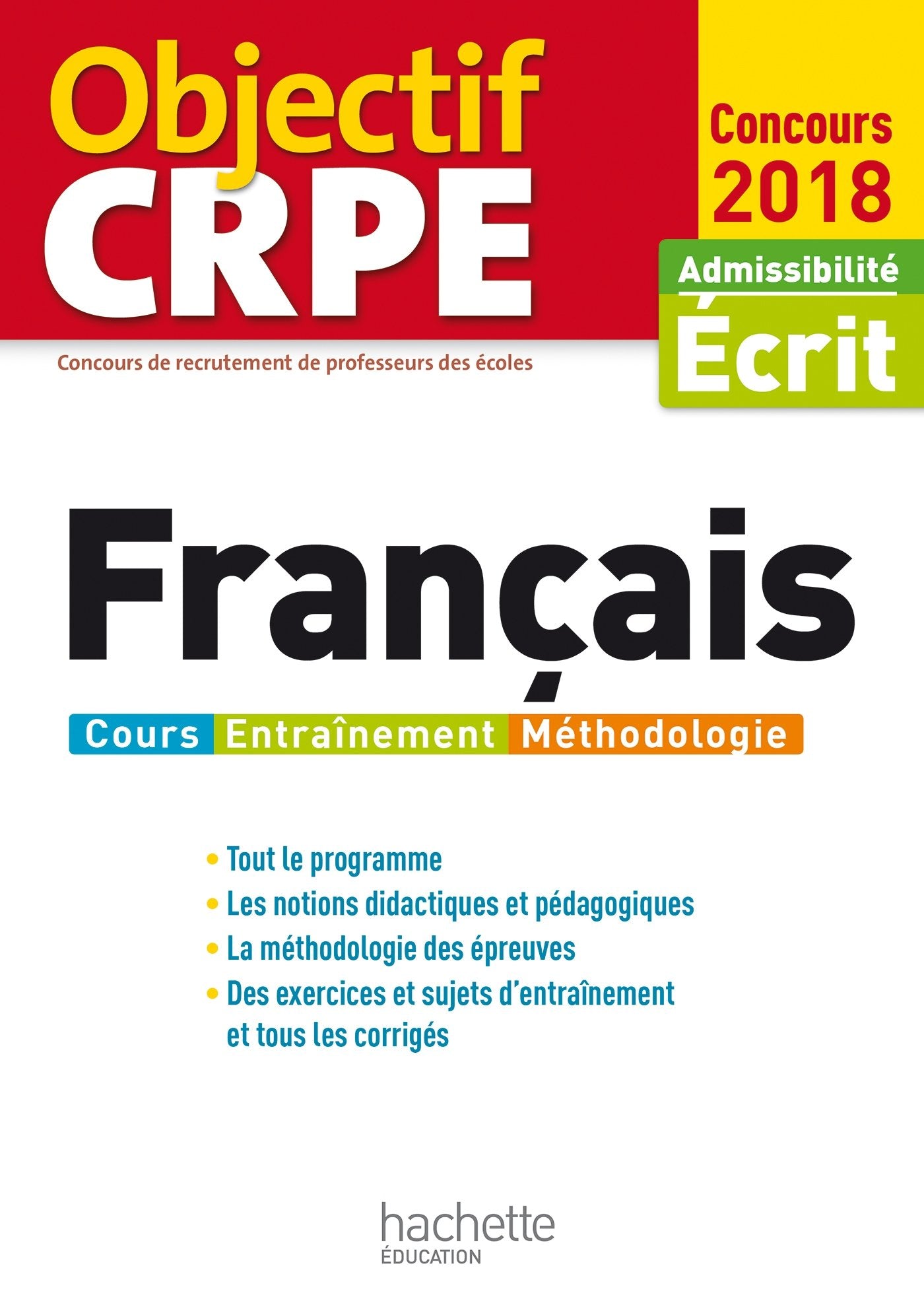 Objectif CRPE Français - 2018 9782014005424