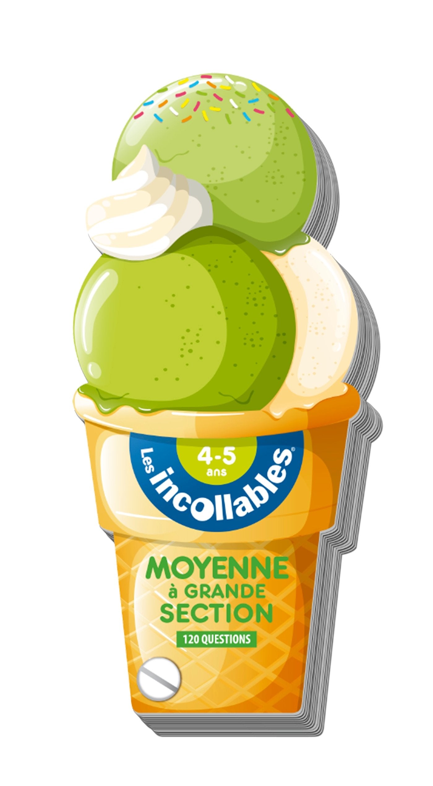 Incollables - Glace Moyenne à grande section - Cahier de vacances 9782809655414