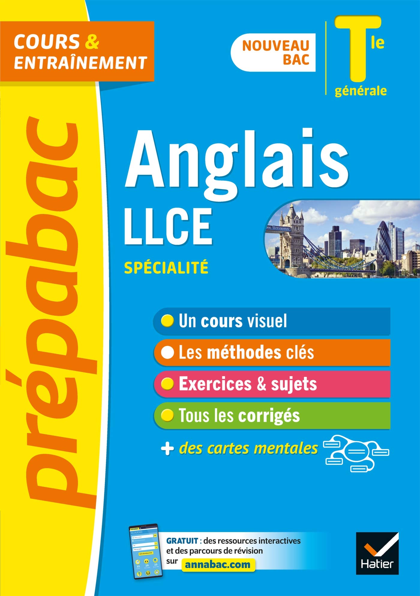 Prépabac Anglais LLCE Tle générale (spécialité) - Bac 2023: nouveau programme de Terminale 9782401064591