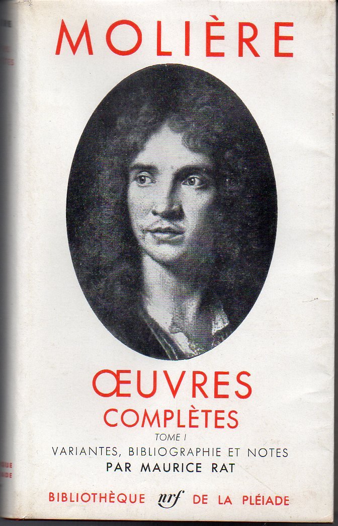 MOLIÈRE Oeuvres Complètes Tome 1 Pléiade N°8 (©1956 Imprimé en 1959)Pléiade N°8
