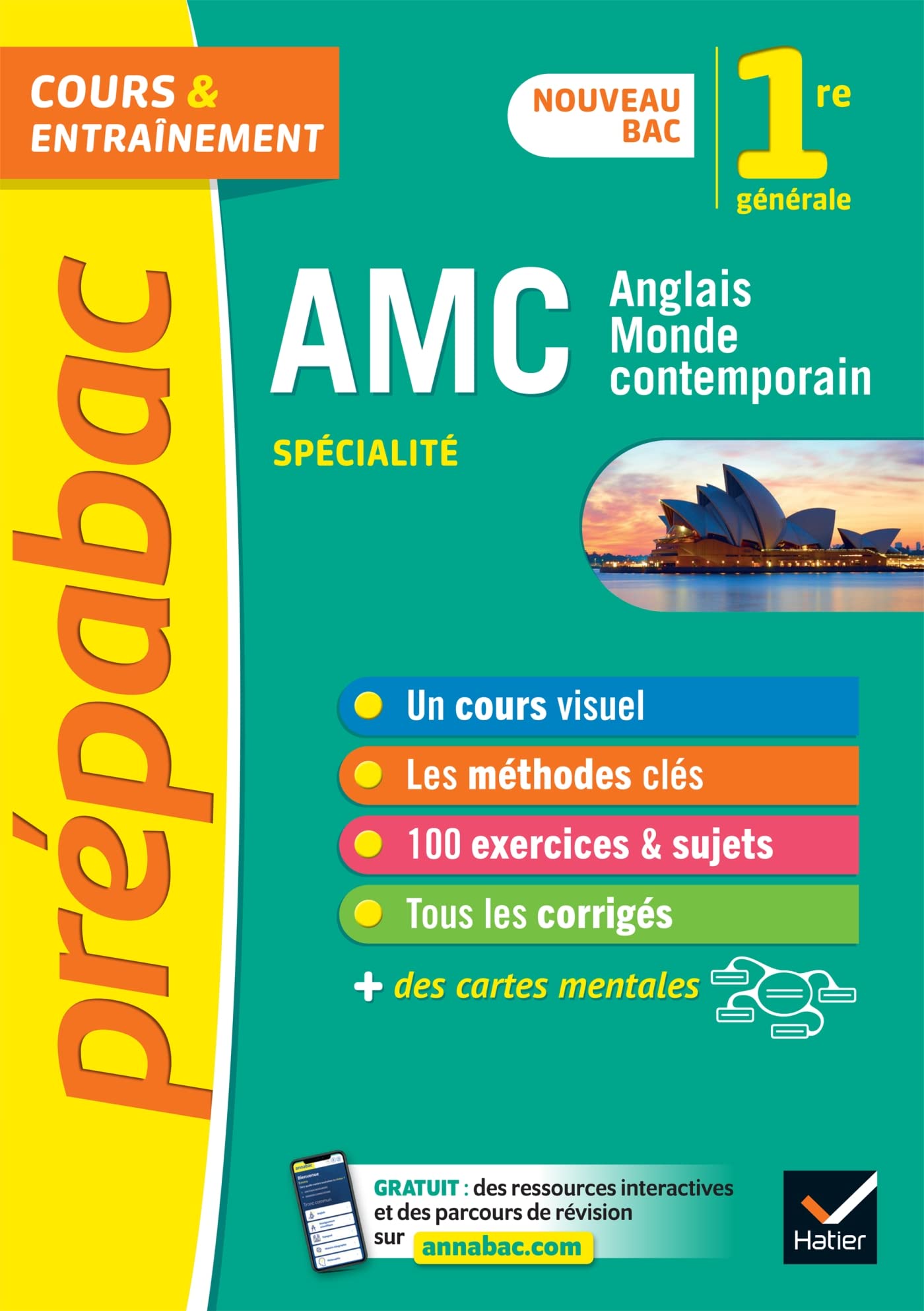 Prépabac AMC (Anglais monde contemporain) 1re générale (spécialité): nouveau programme de Première 9782401086753