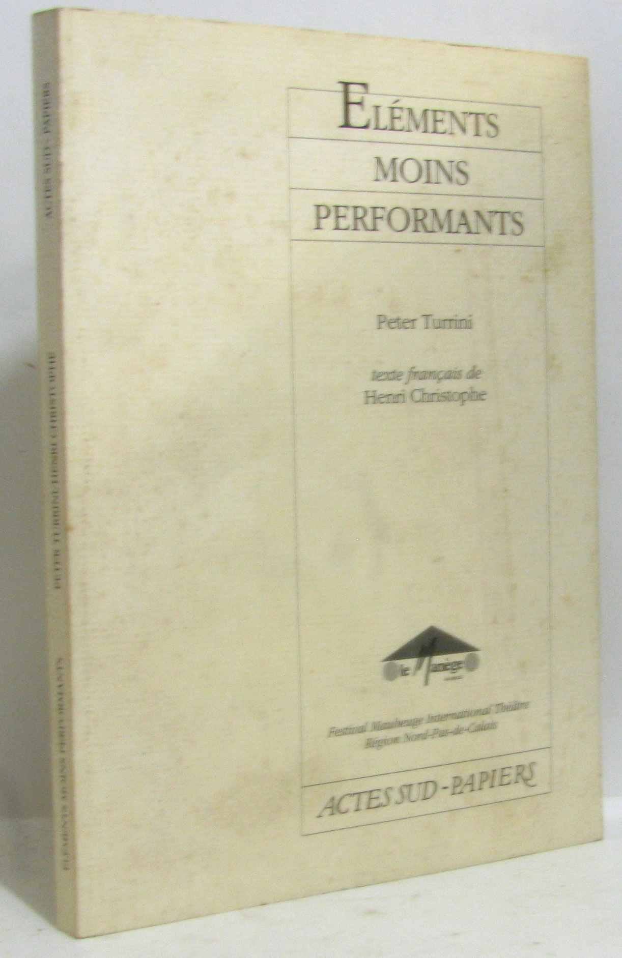 Elements moins performants 9782869432611