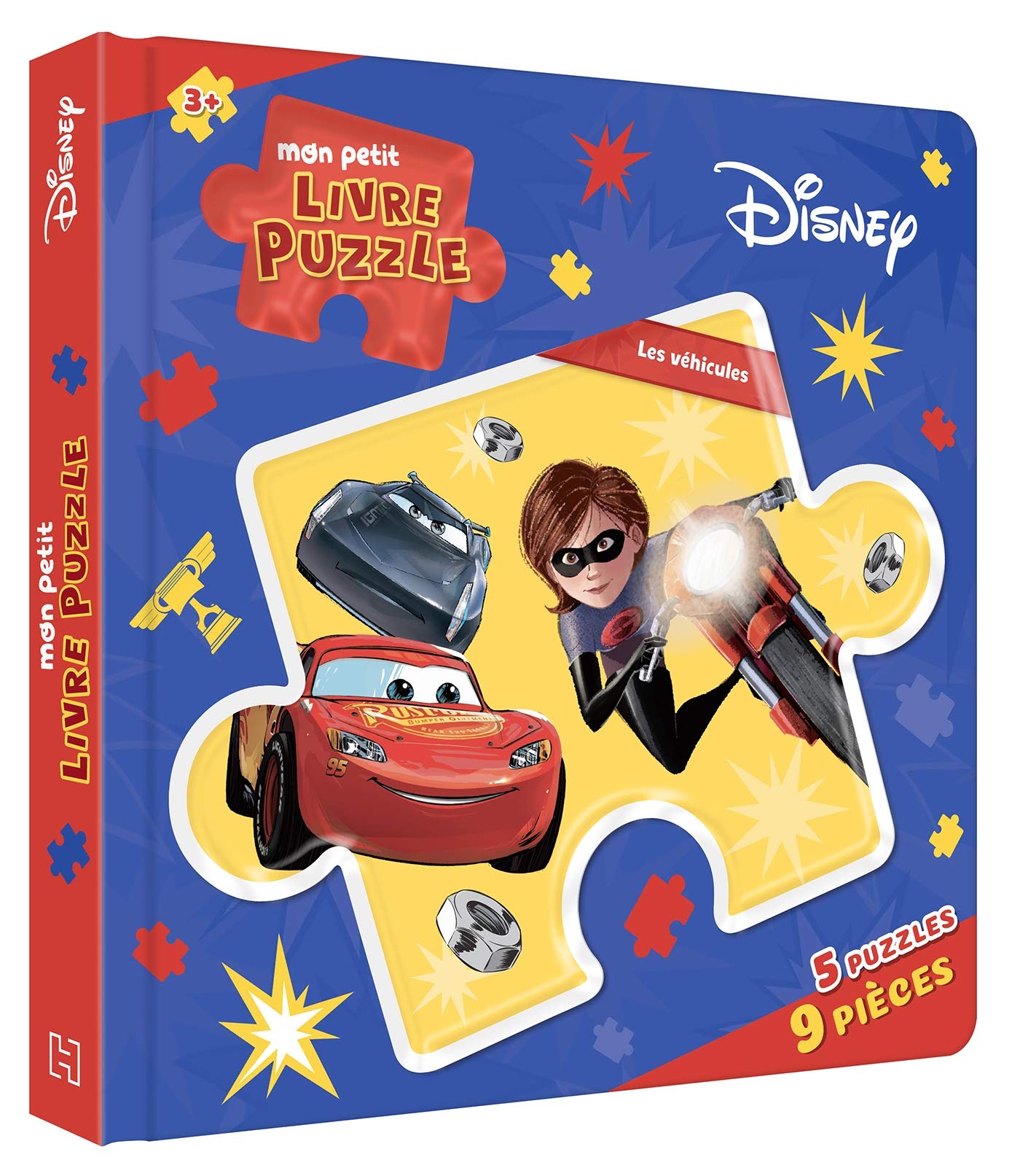 CARS - Mon Petit Livre Puzzle - 5 Puzzles 9 Pièces - Les véhicules - Disney Pixar: Les véhicules 9782016276167