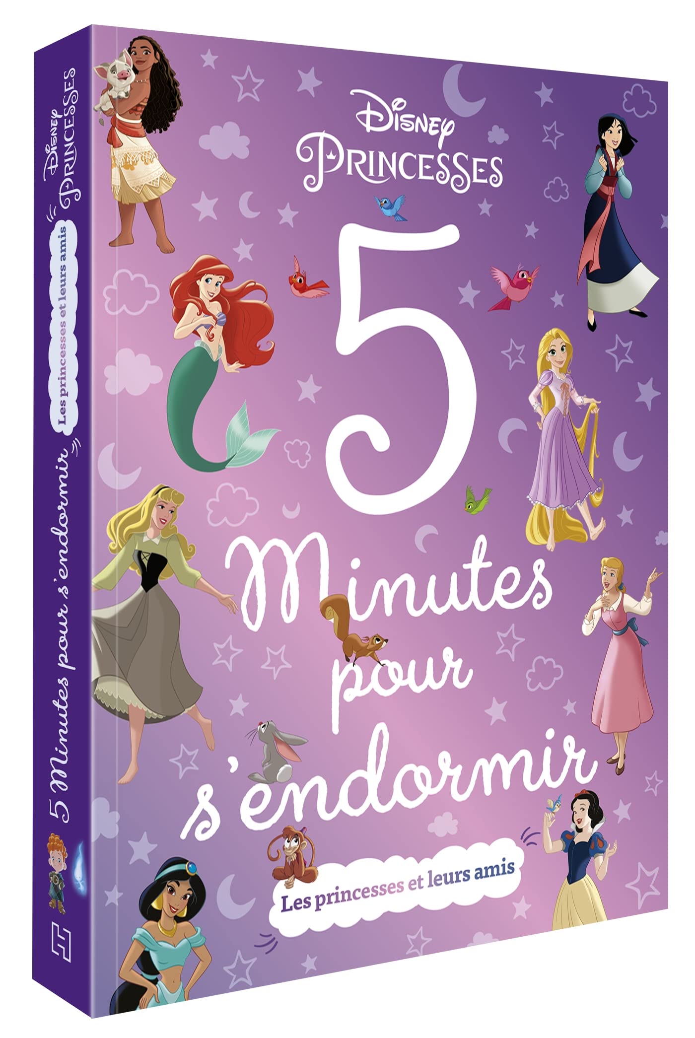 DISNEY PRINCESSES - 5 minutes pour s'endormir - Les Princesses et leurs amis 9782017192367