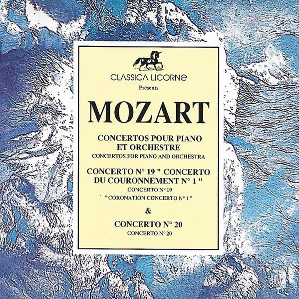 Concerto pour Piano et Orchestre No. 19. C. Couronnement No. 1 & 20 3254567354985