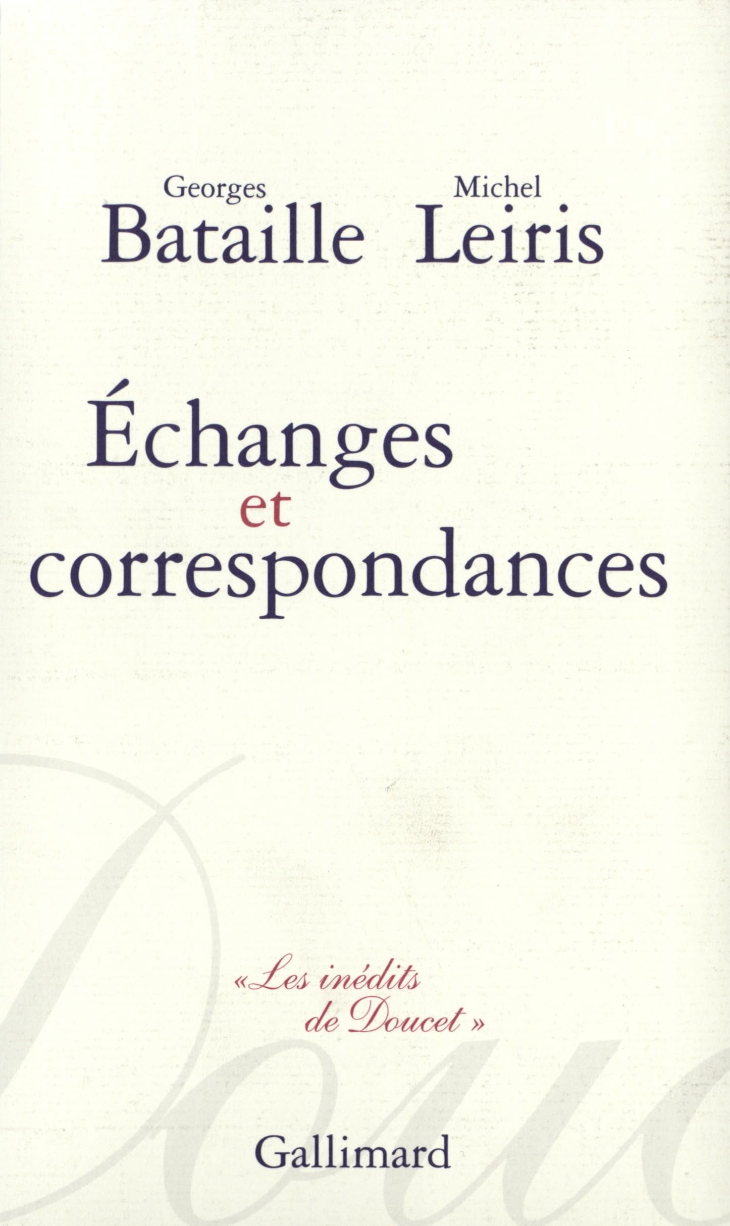 Échanges et correspondances 9782070767069