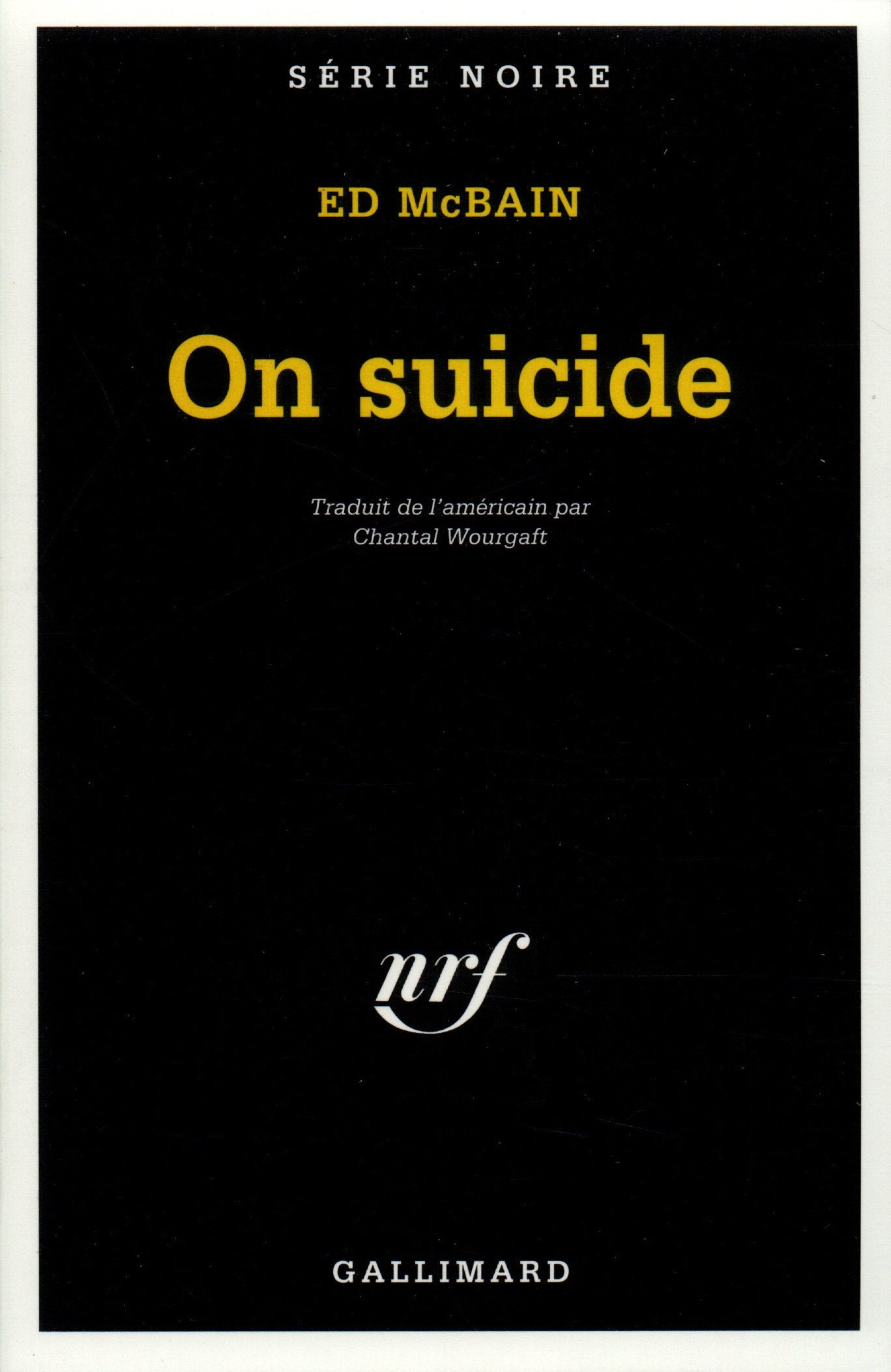 On suicide 9782070494491