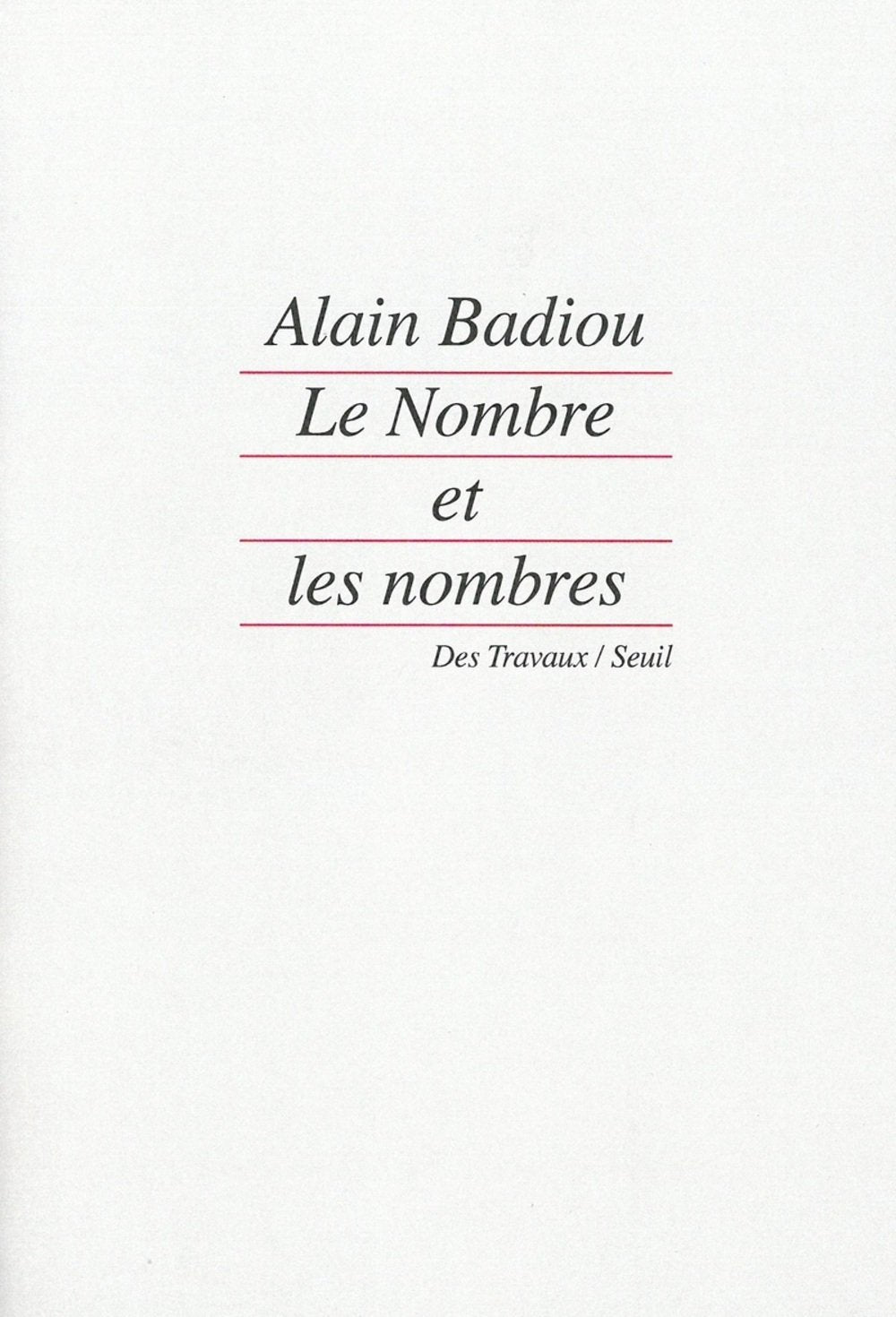 Le Nombre et les nombres 9782020116121
