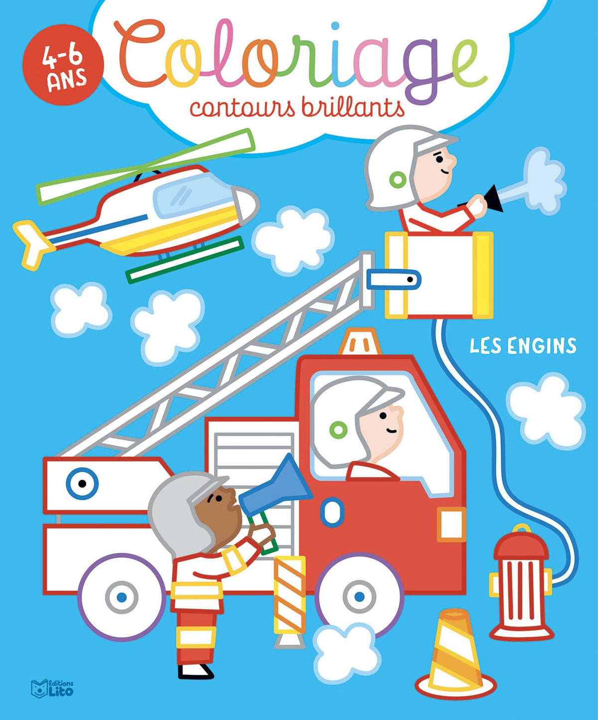 Coloriages 4-6 ans : Les engins 9782244127248