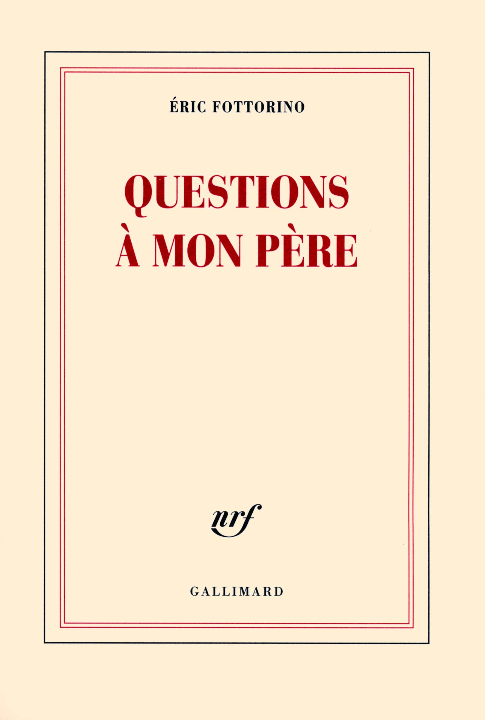 Questions à mon père 9782070130351