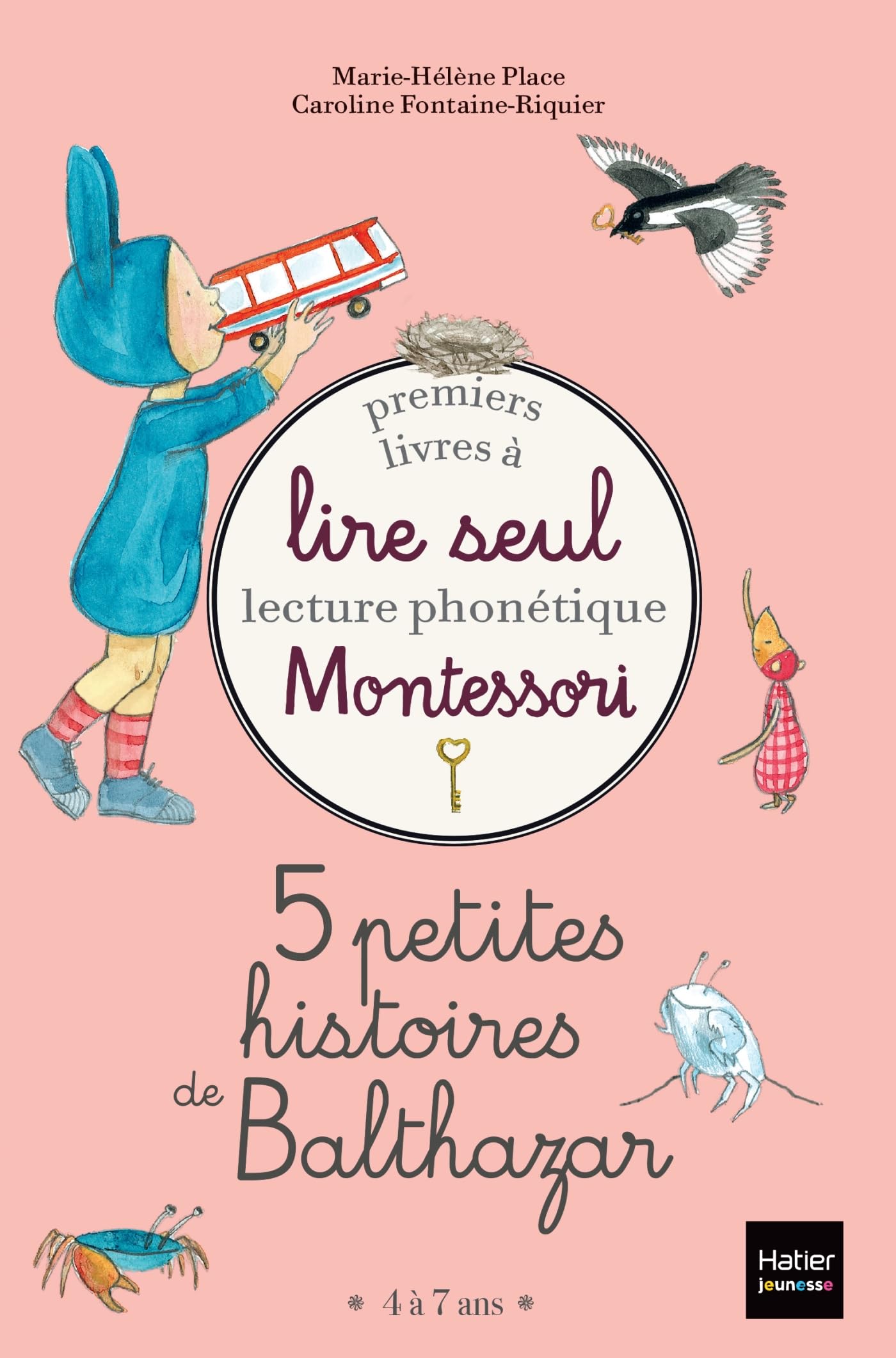 Coffret Premiers livres à lire seul 5 petites histoires de Balthazar Niveau 1 Pédagogie Montessori 9782401032972