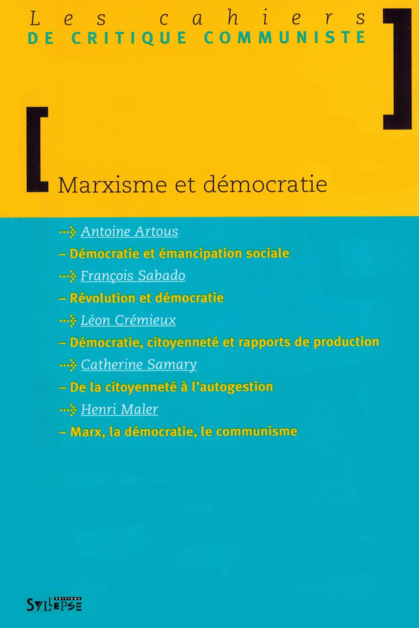 Marxisme et Démocratie 9782847970531