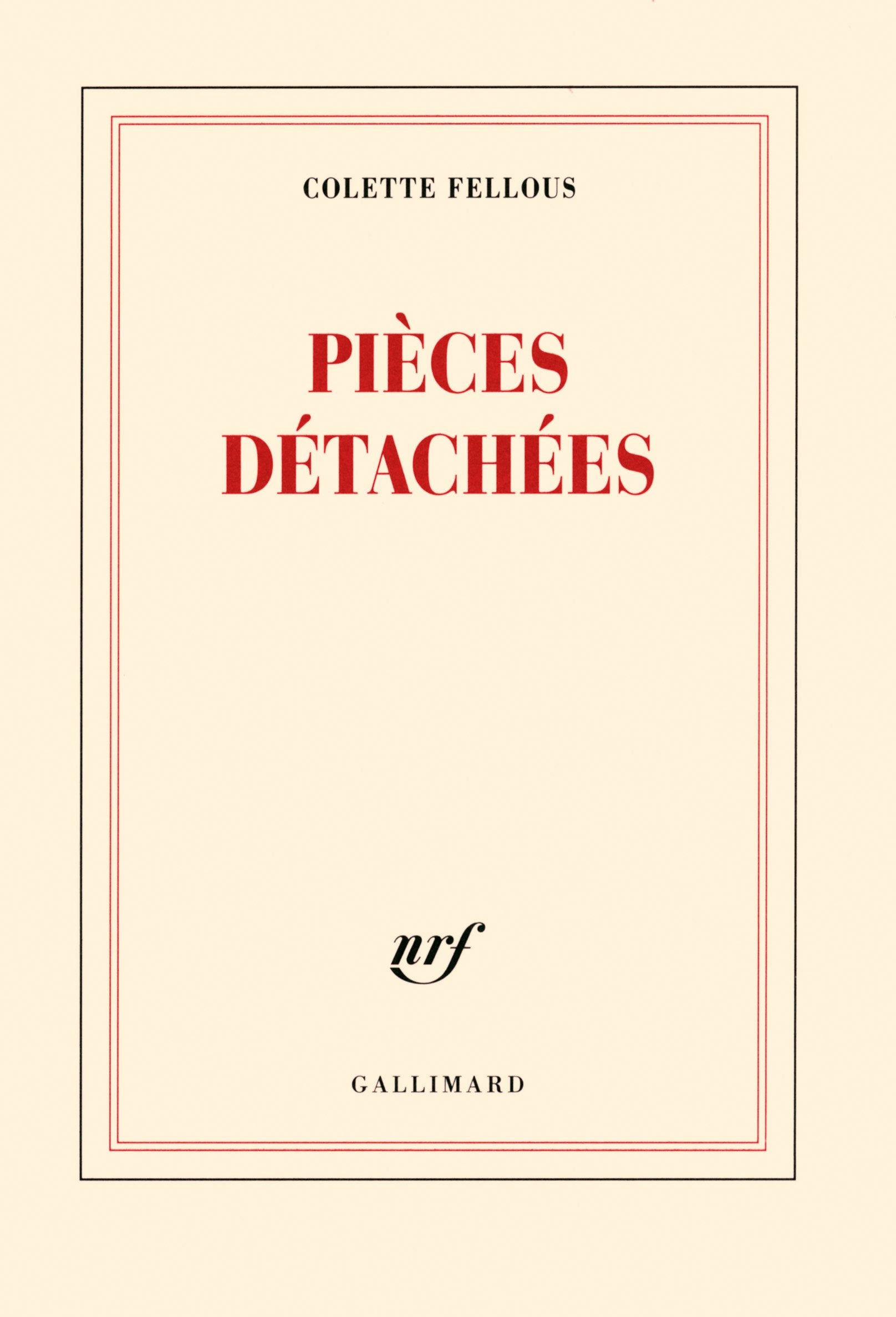 Pièces détachées 9782072693595