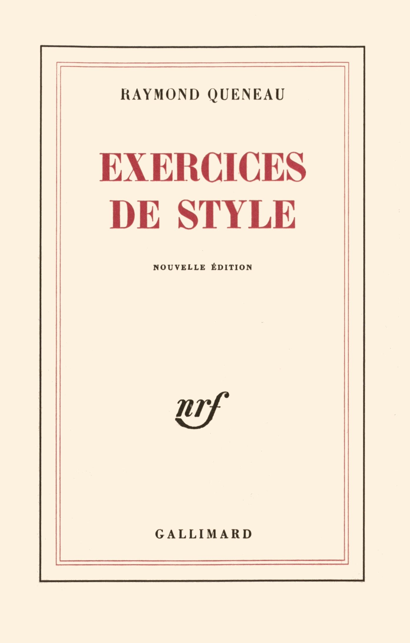 Exercices de style 9782070253104