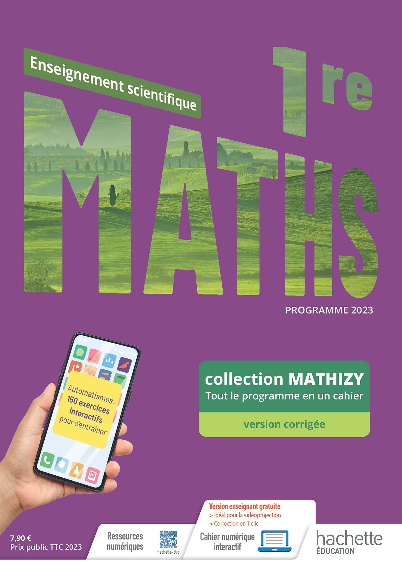 Mathizy - Maths Enseignement Scientifique 1re - Cahier élève - Ed. 2023 9782017866404