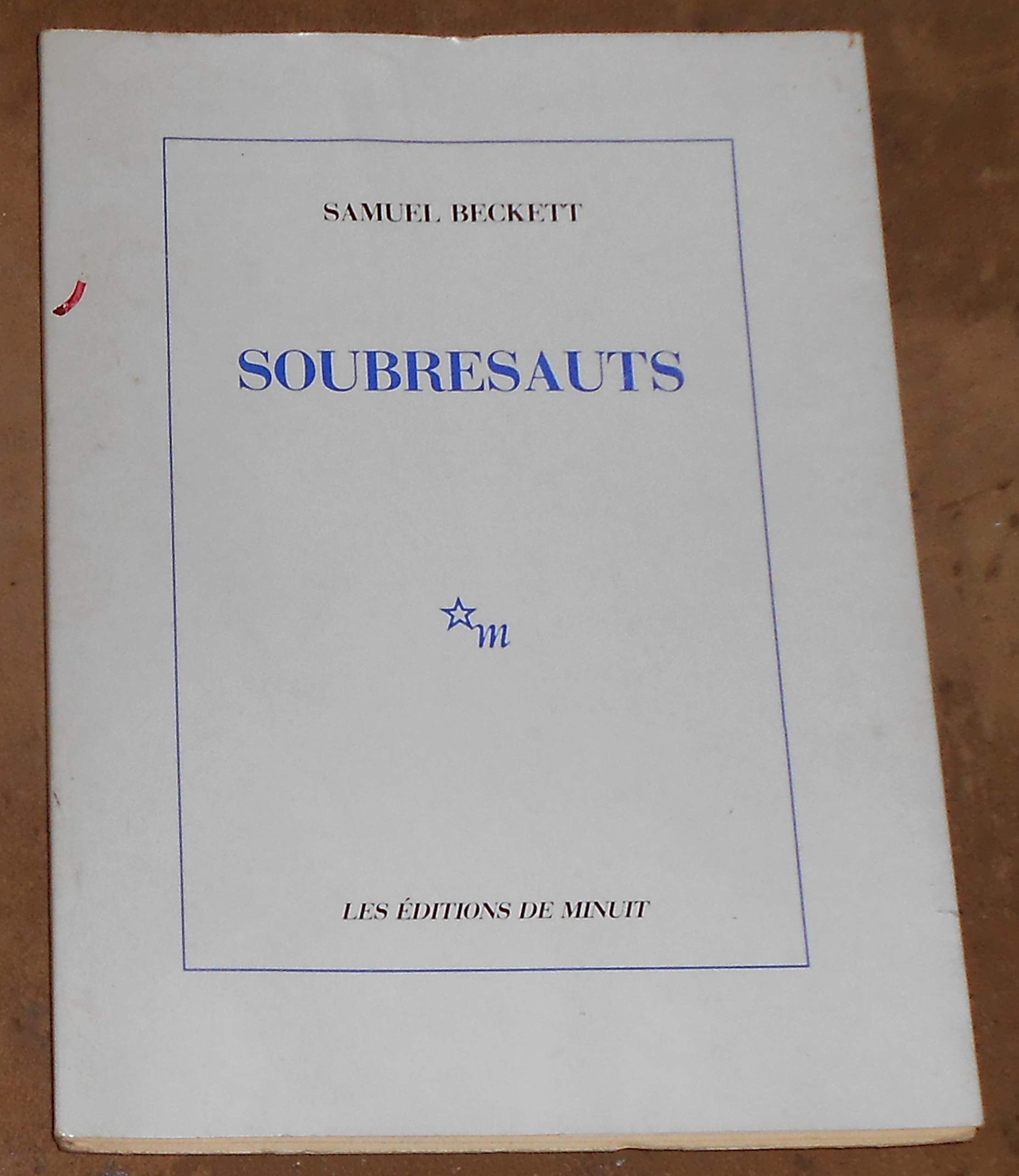 Soubresauts - Samuel Beckett - Éditions de Minuit