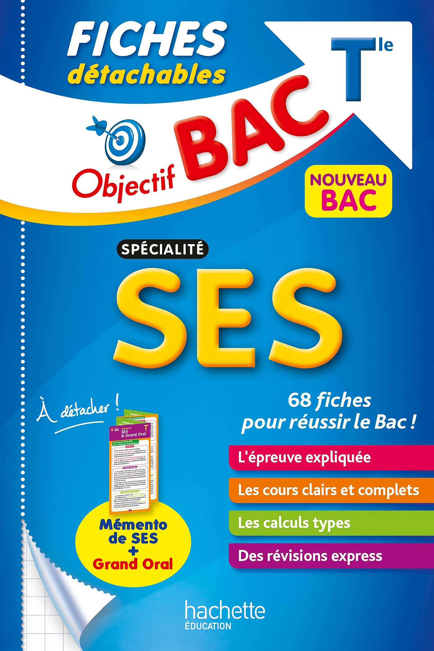 Objectif BAC Fiches détachables Spécialité SES tle 9782017158059