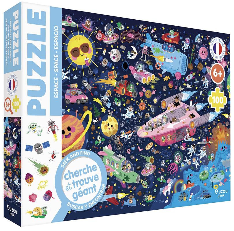 Puzzle cherche et trouve - dans l¿espace 9791039558044