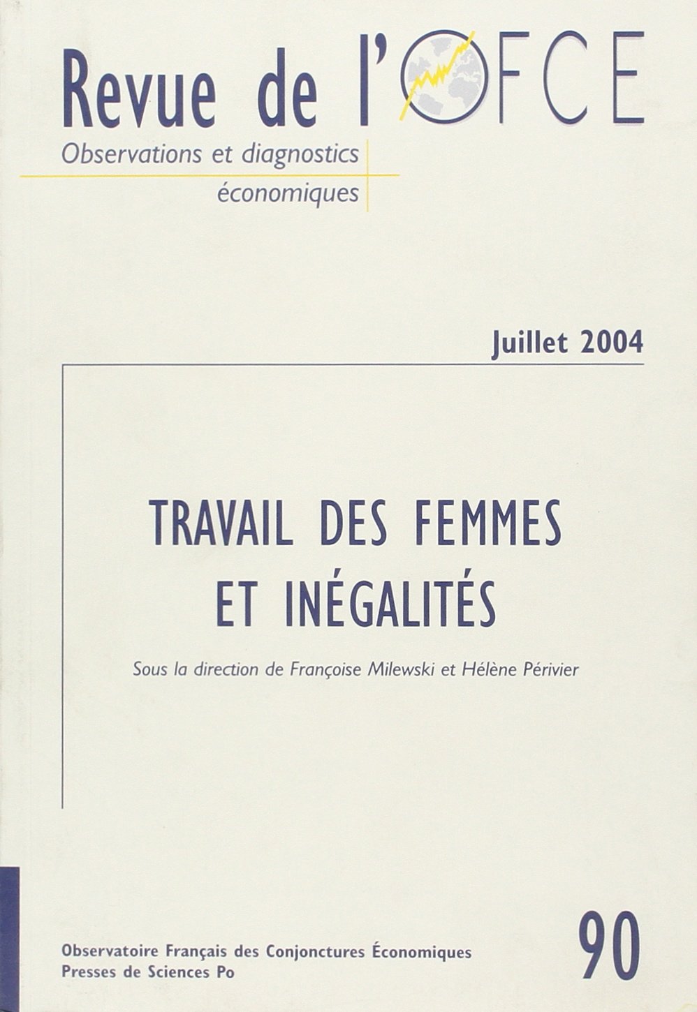 Revue de l'OFCE, numéro 90 - Juillet-Septembre 2004 : Les Femmes 9782724629958