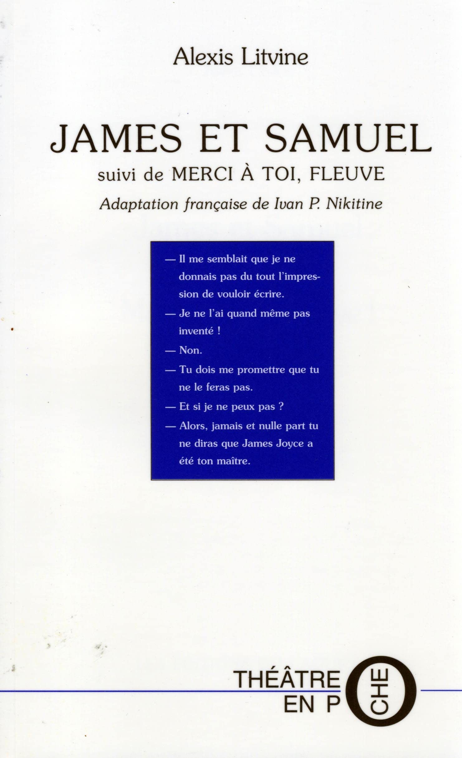 James Et Samuel Suivi De Merci A Toi, Fleuve 9782845230620