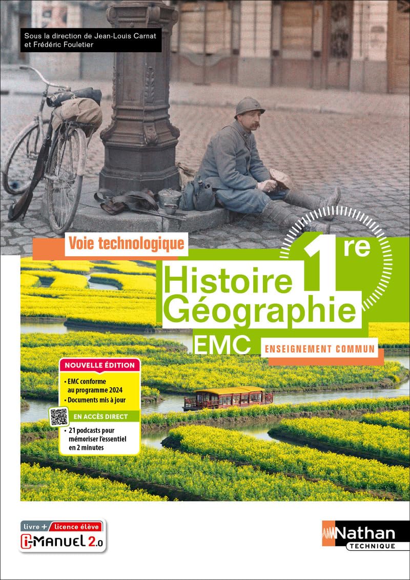 Histoire-Géographie - EMC - 1re technologique - Enseignement commun 9782095035310