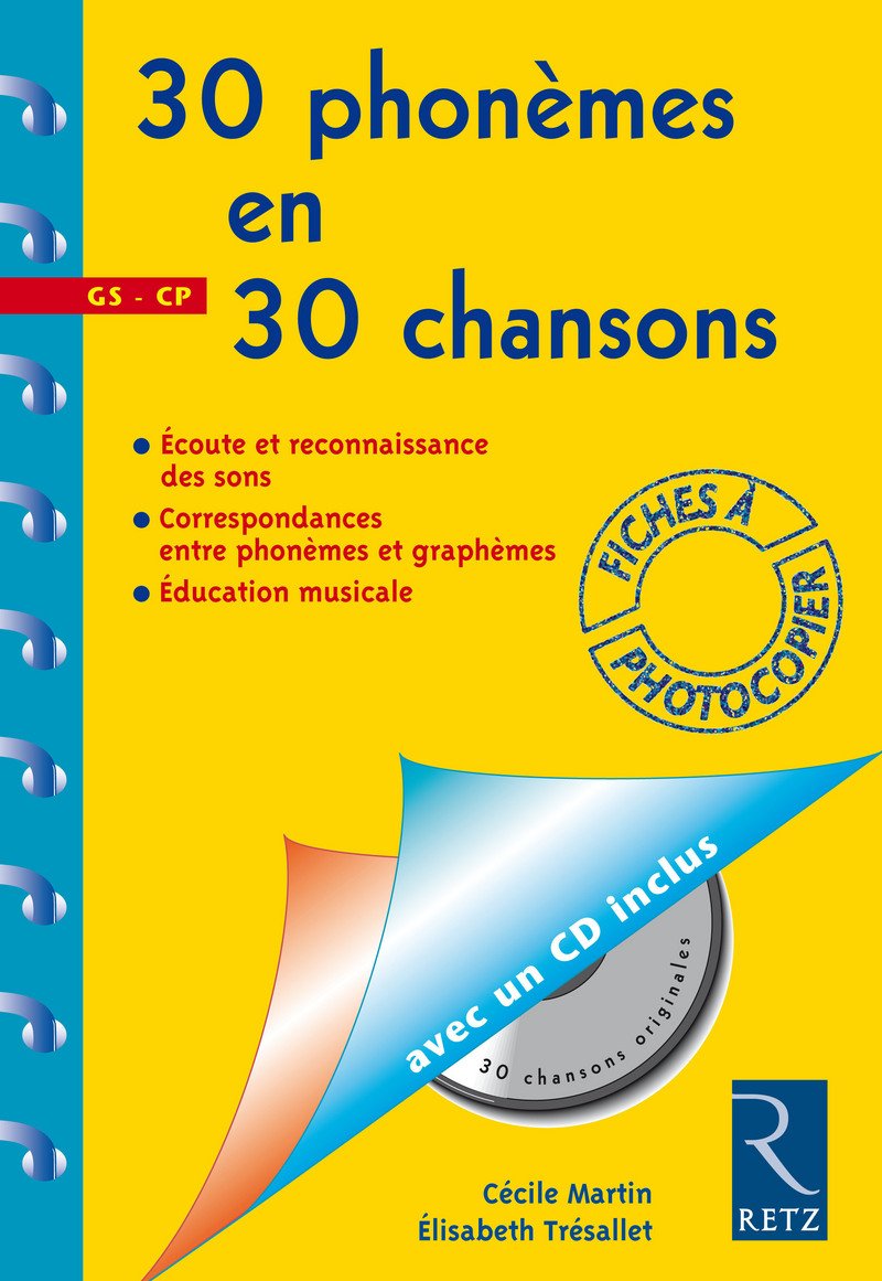 30 phonèmes en 30 chansons (+ CD audio) 9782725619491