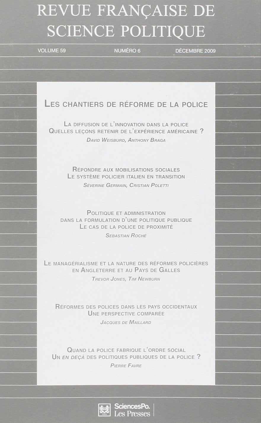 Revue Française de Science Politique Vol59 T6 Decembre 2009 9782724631470