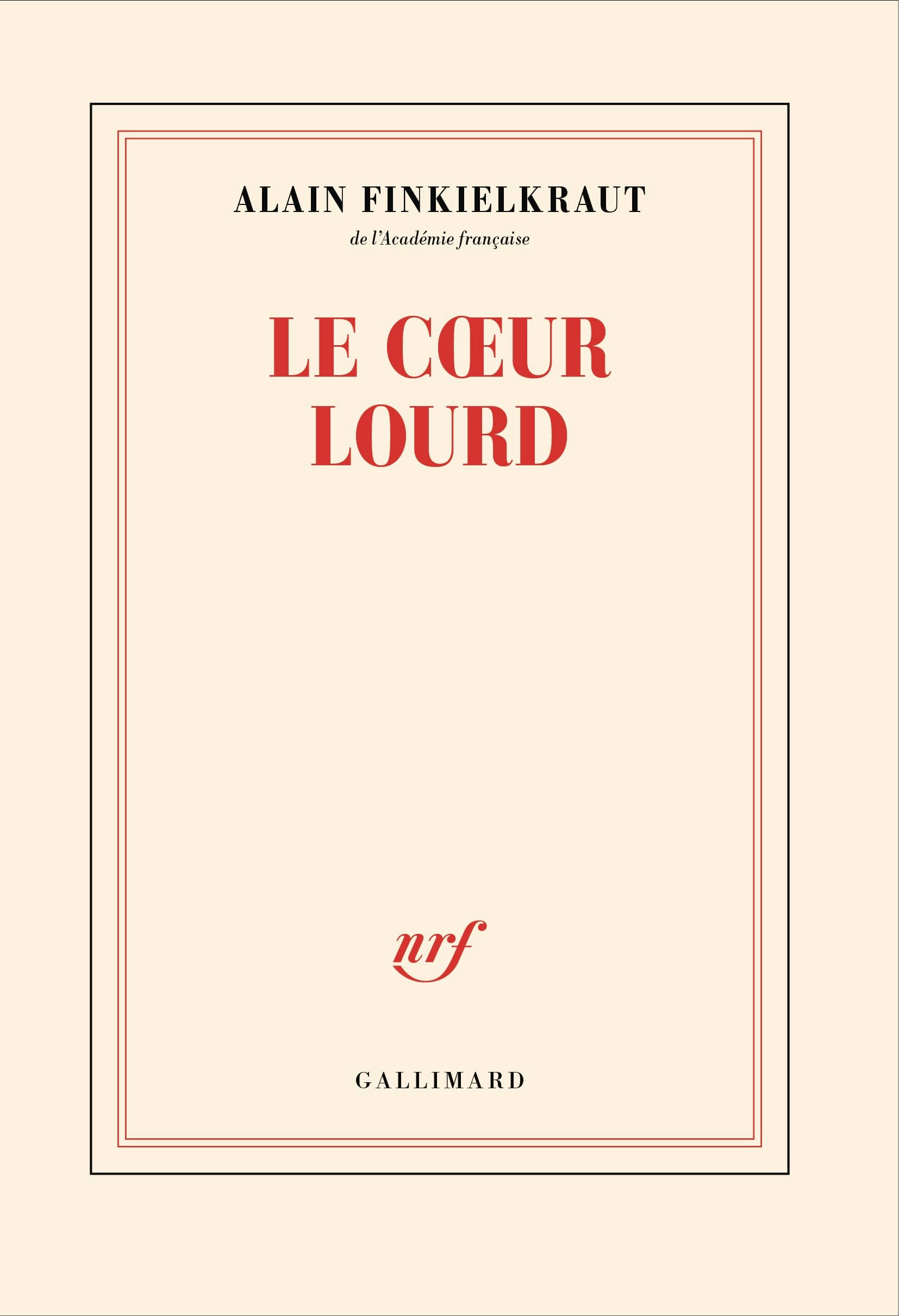 Le coeur lourd: Conversation avec Vincent Trémolet de Villers 9782073145413
