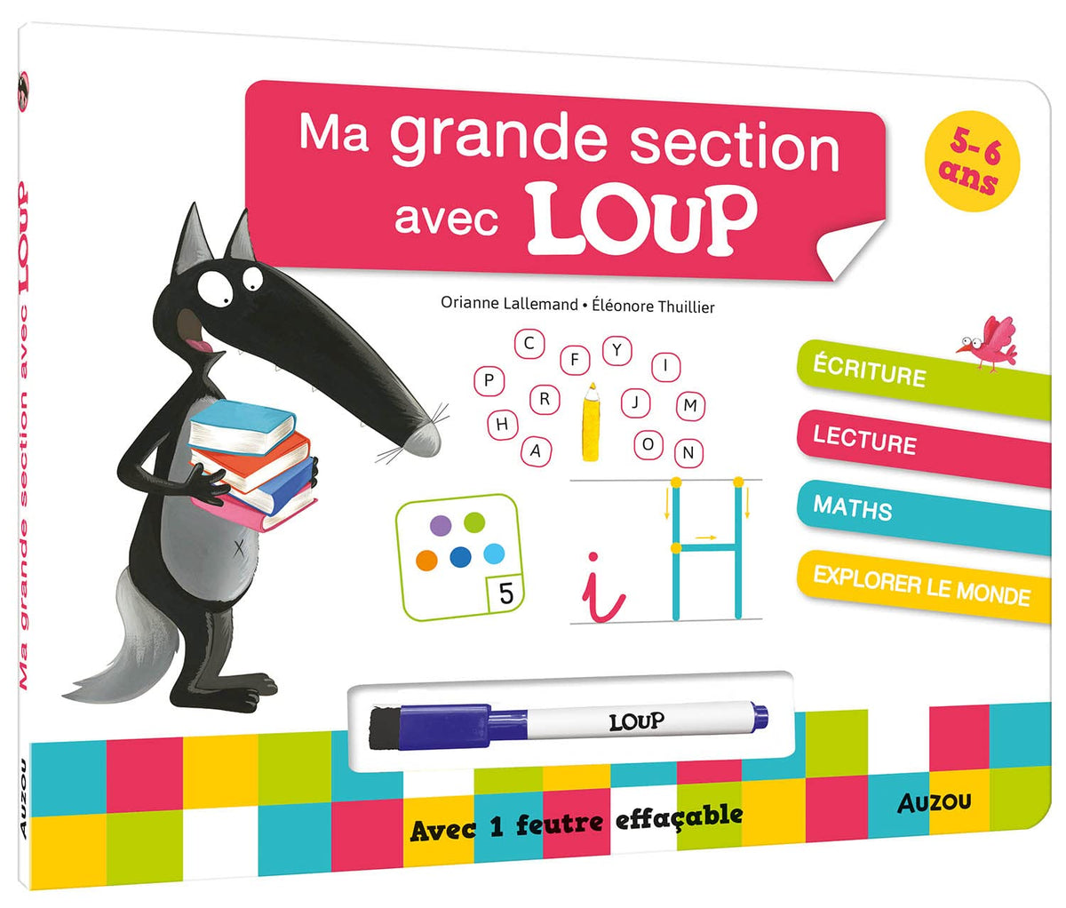 Ma grande section avec loup - livre-ardoise 9791039523974