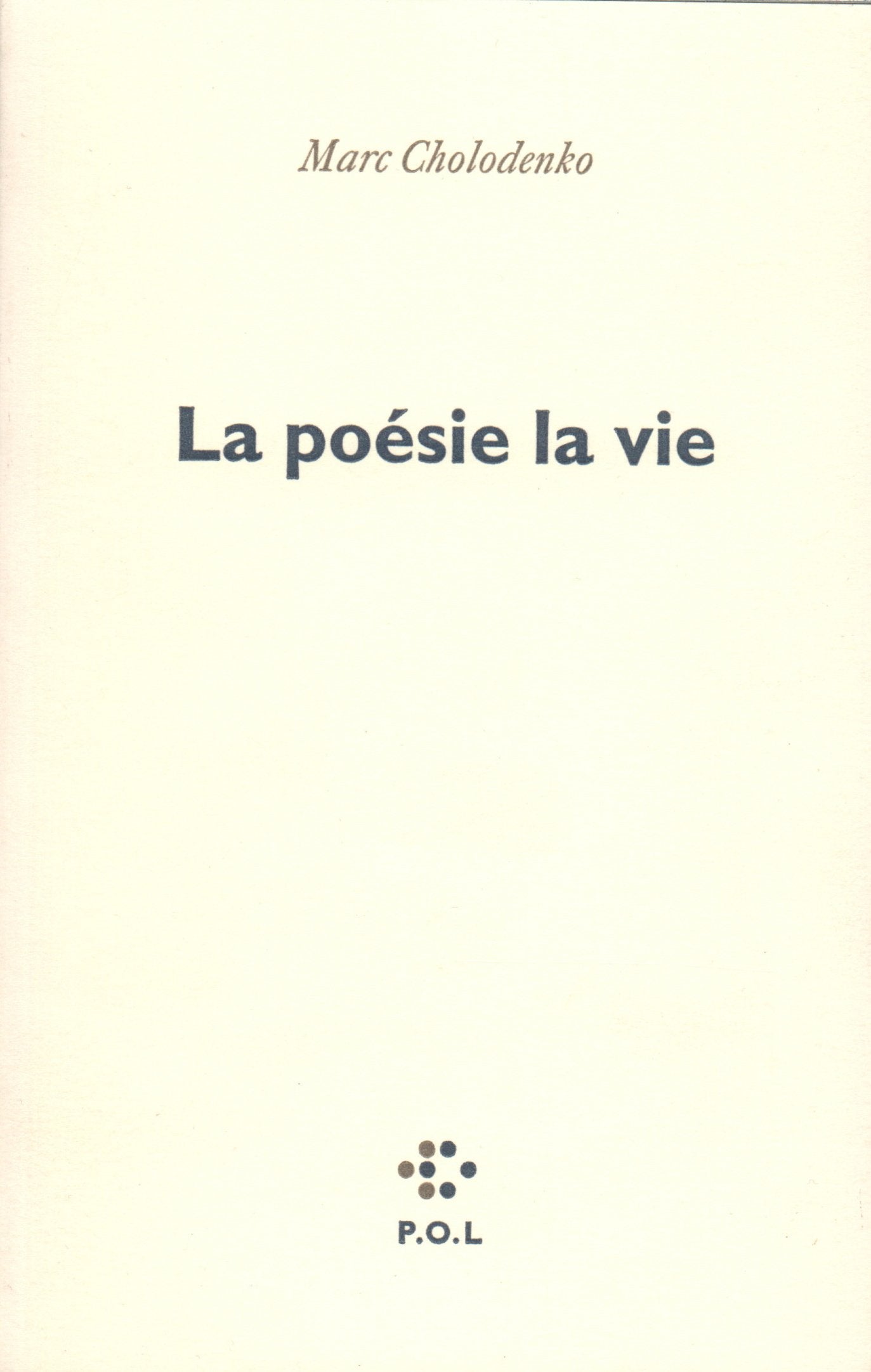 La poésie la vie 9782867444043