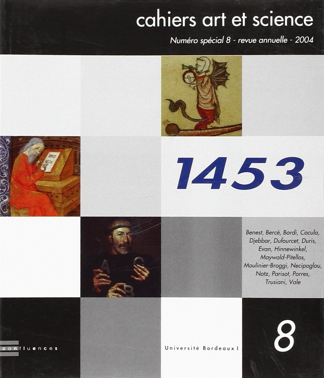 Cahier Art et Science, N° 8 : 9782914240437