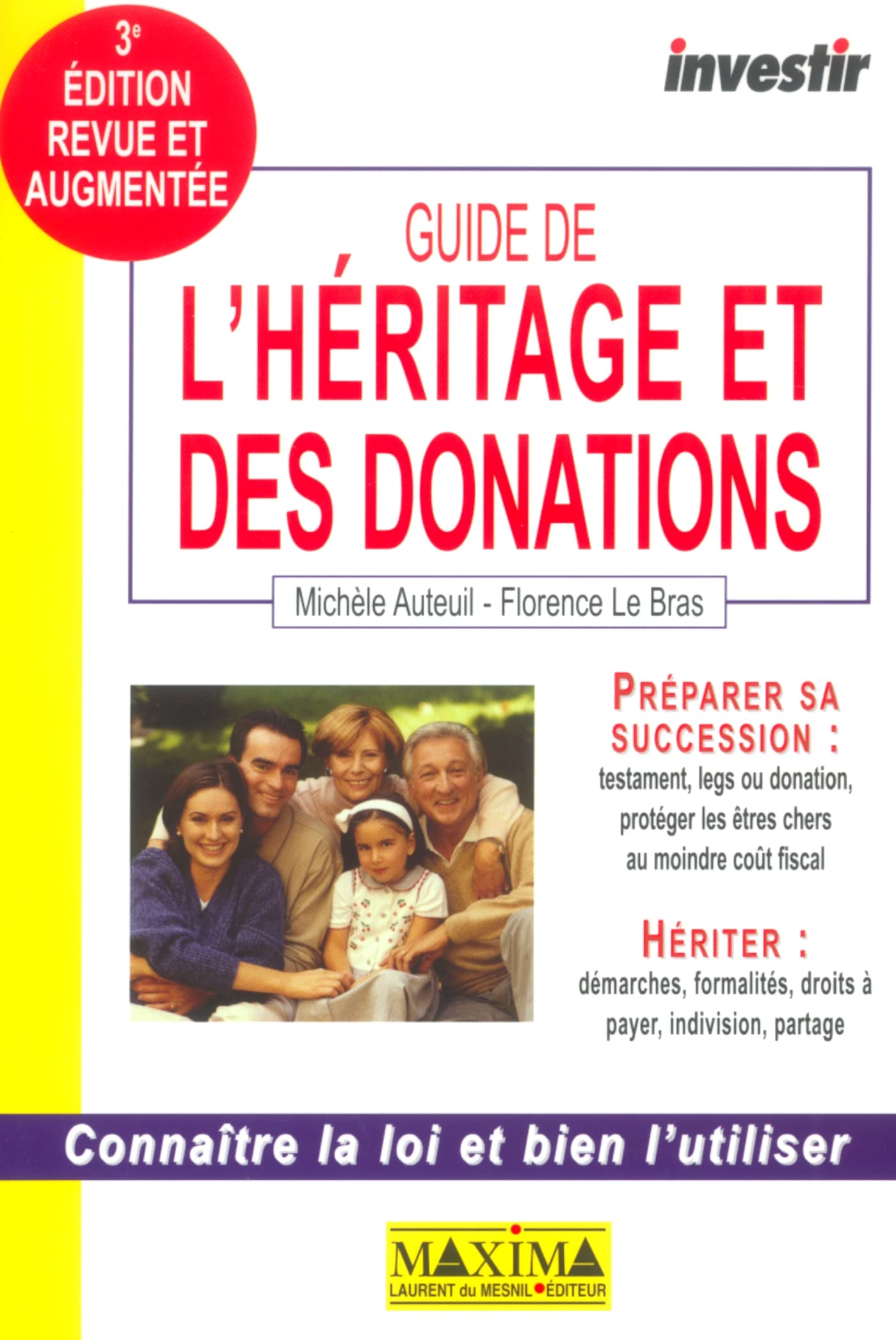 Guide investir de l'héritage et des donations - 3e éd. 9782840013648