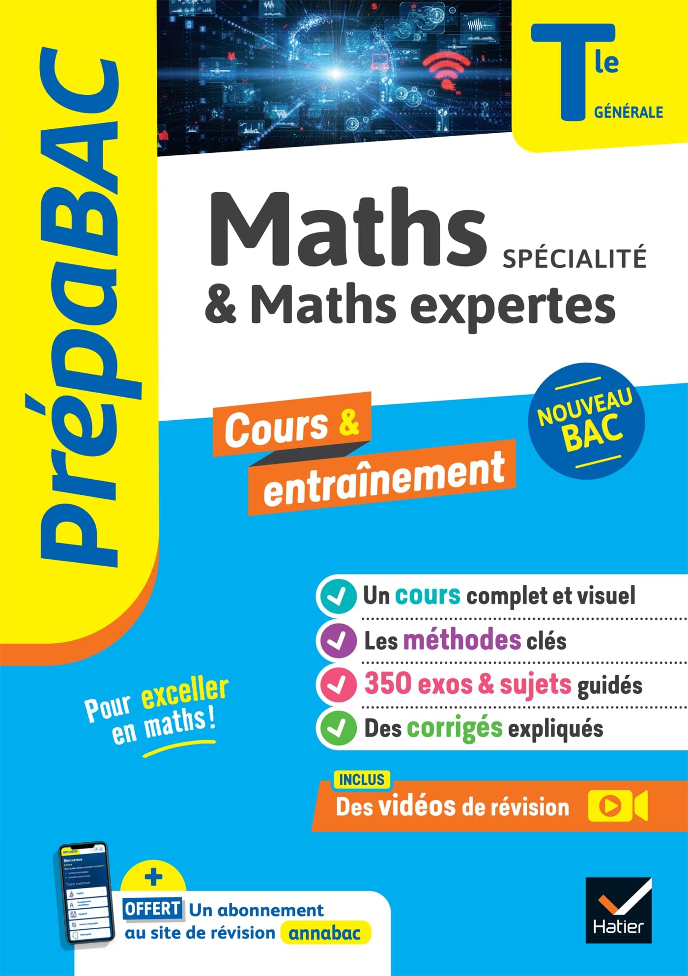 Prépabac - Maths (spécialité) & Maths expertes (option) Tle générale - Bac 2026: cours, méthodes & sujets corrigés (programme de Terminale) 9782401094765