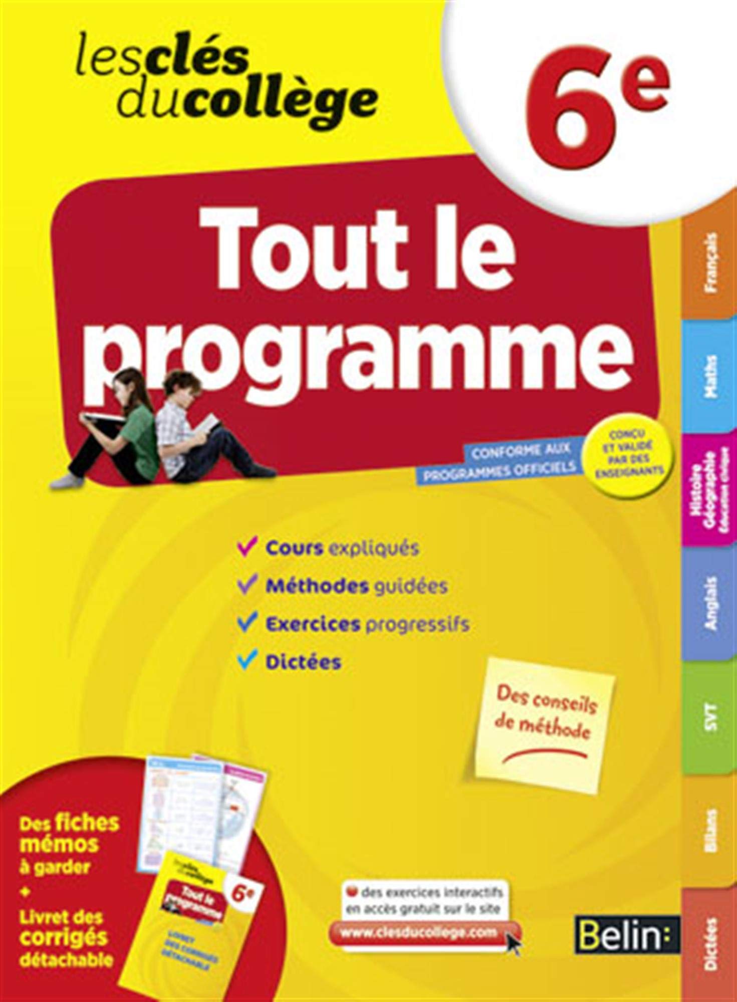 Cls du collge - Tout le programme 6e 9782701165158