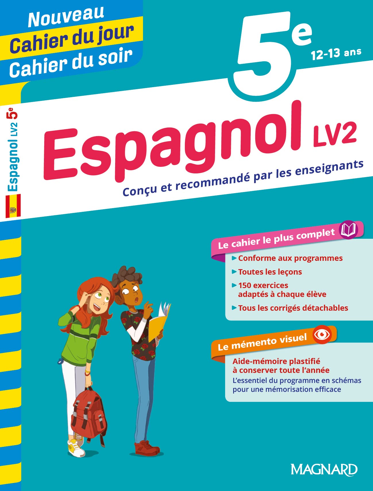 Espagnol 5e - Cahier du jour Cahier du soir 9782210762442