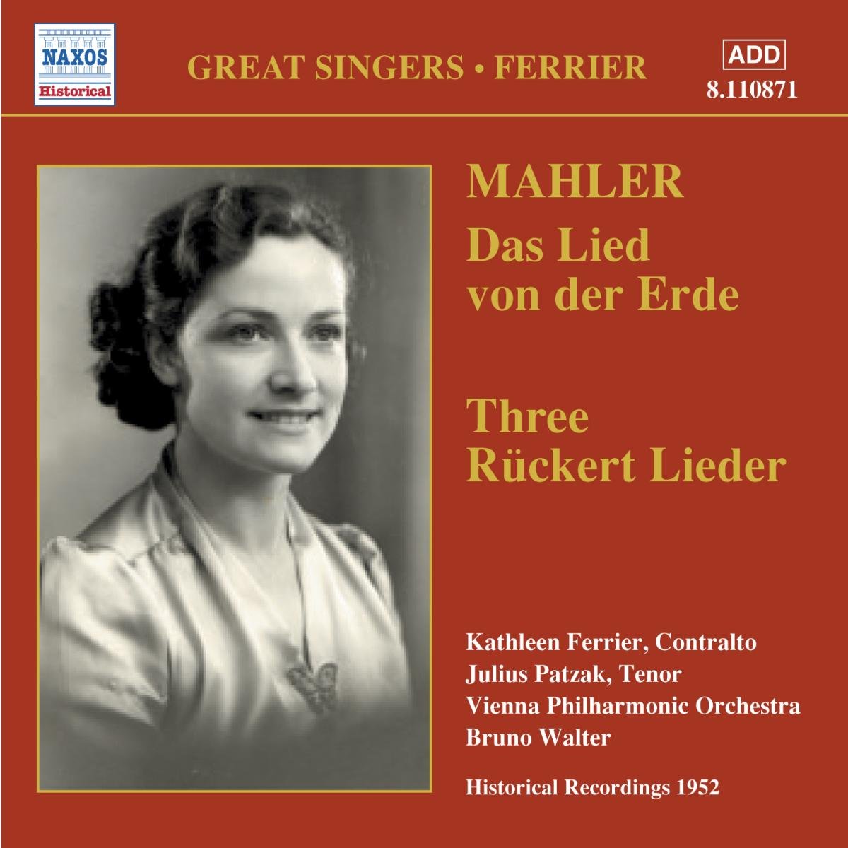 Mahler : Das Lied von der Erde (Le Chant de la Terre) / Rückert Lieder 0636943187128