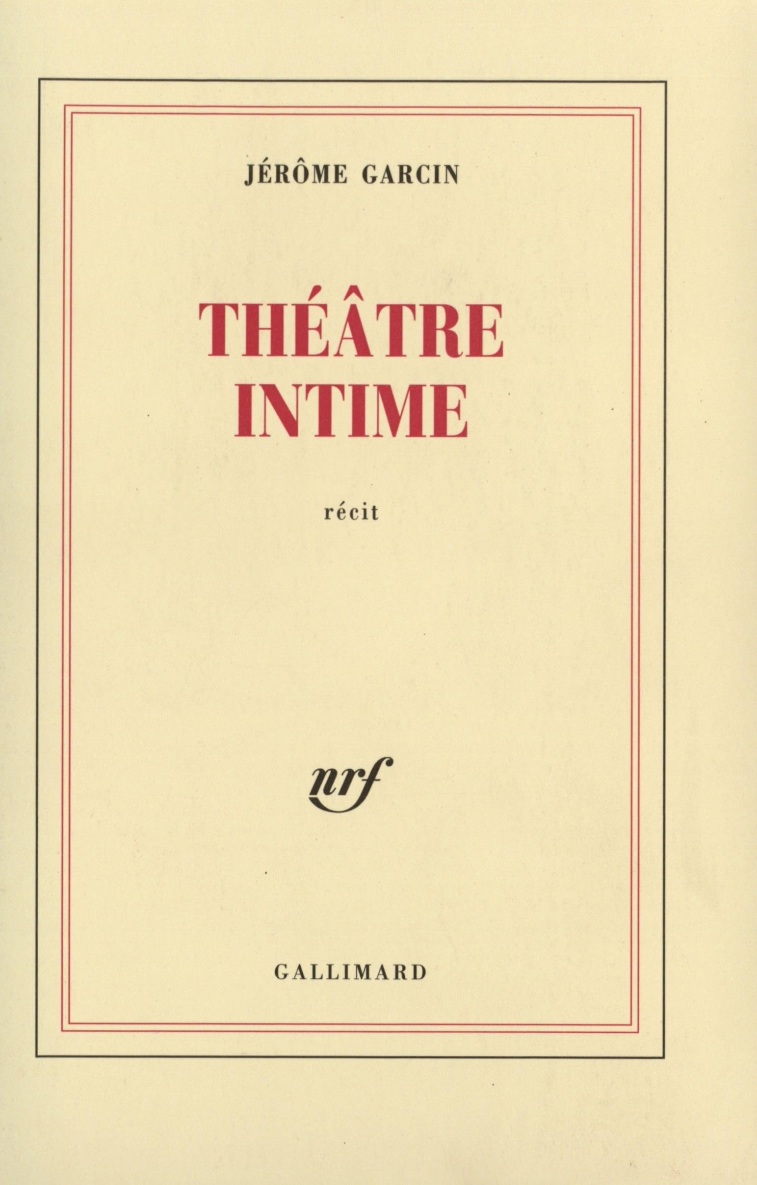Théâtre intime 9782070768523