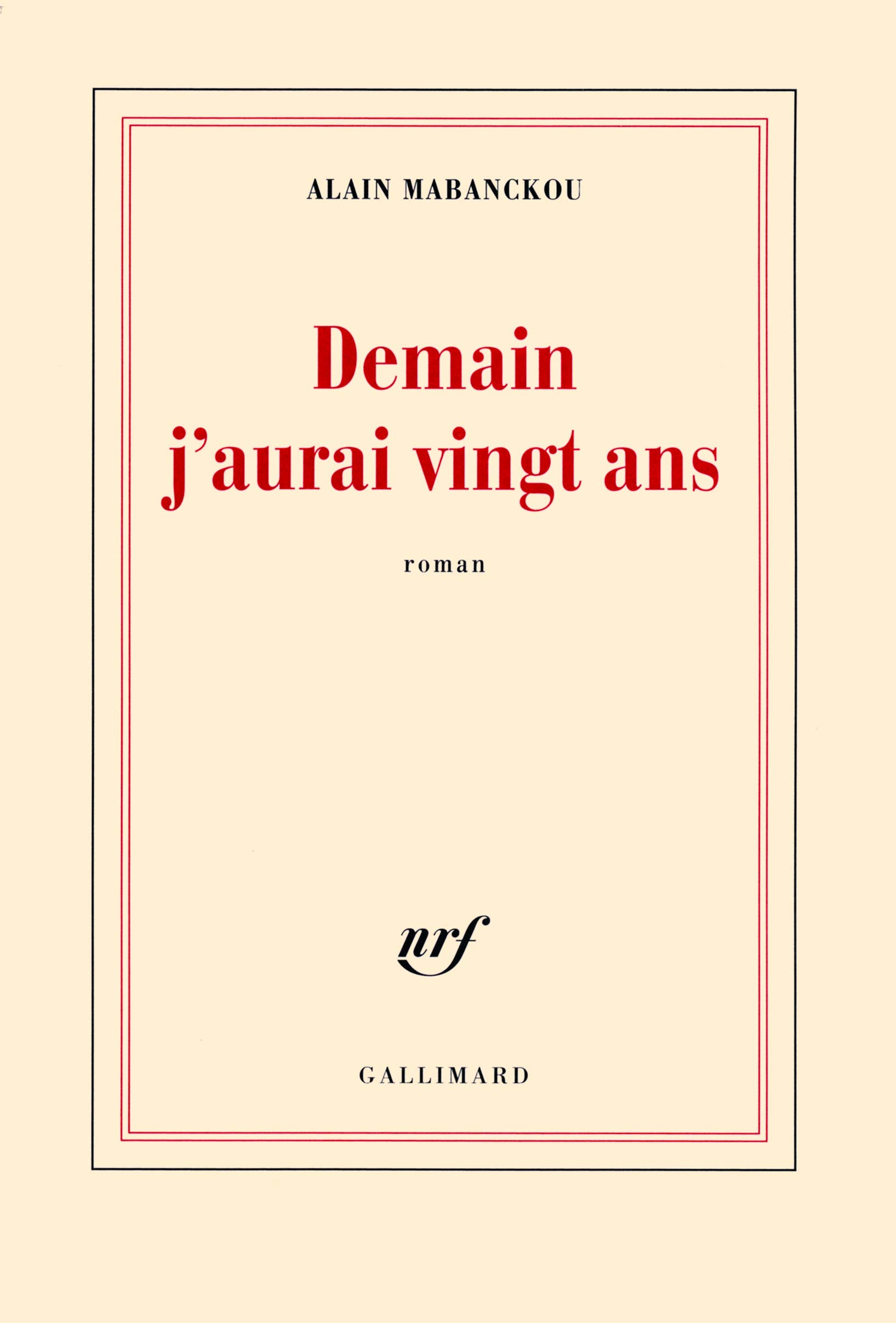Demain j'aurai vingt ans 9782070129621