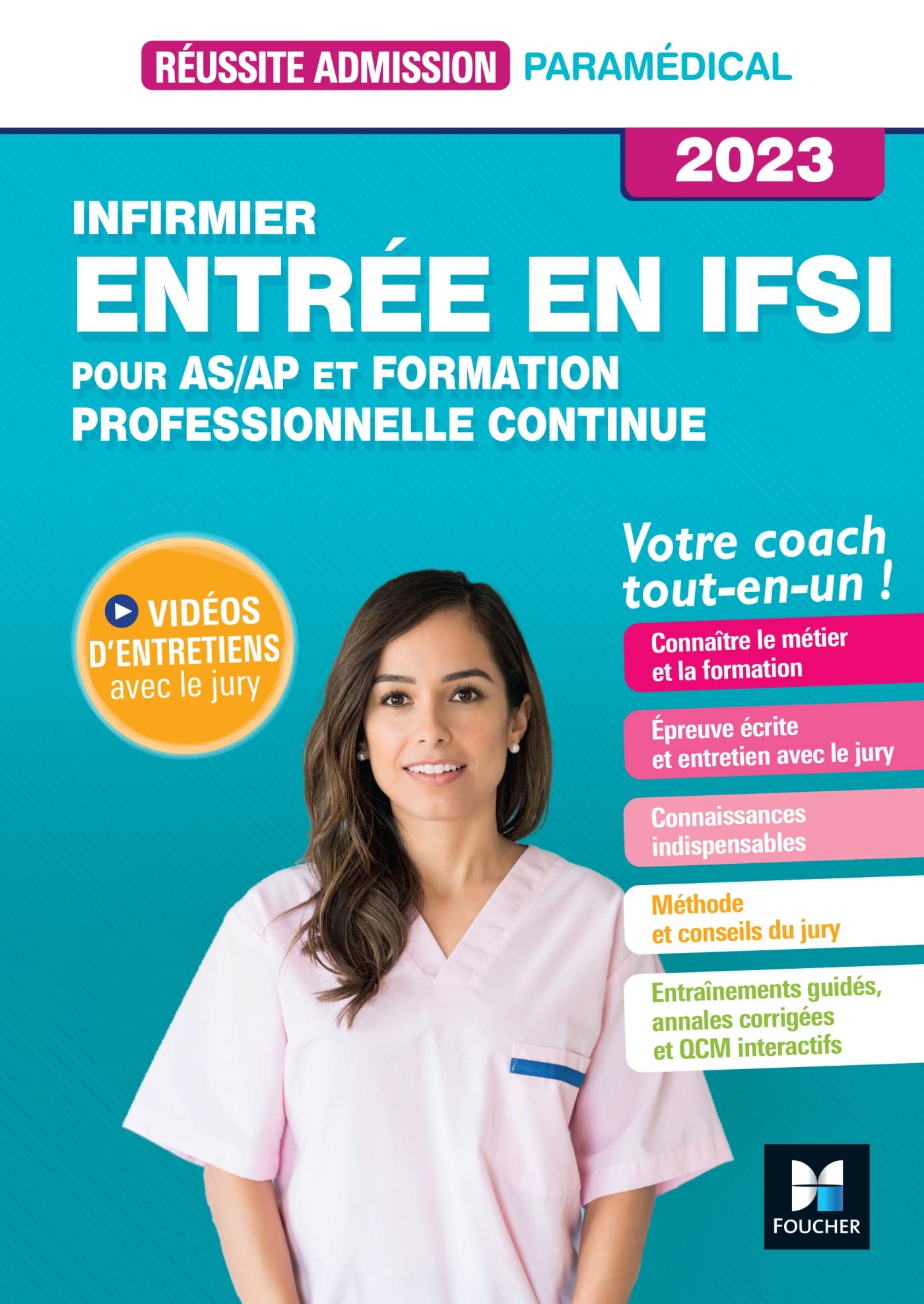 Réussite admission Entrée en IFSI - Formation professionnelle Continue + AS/AP 2023 9782216168026