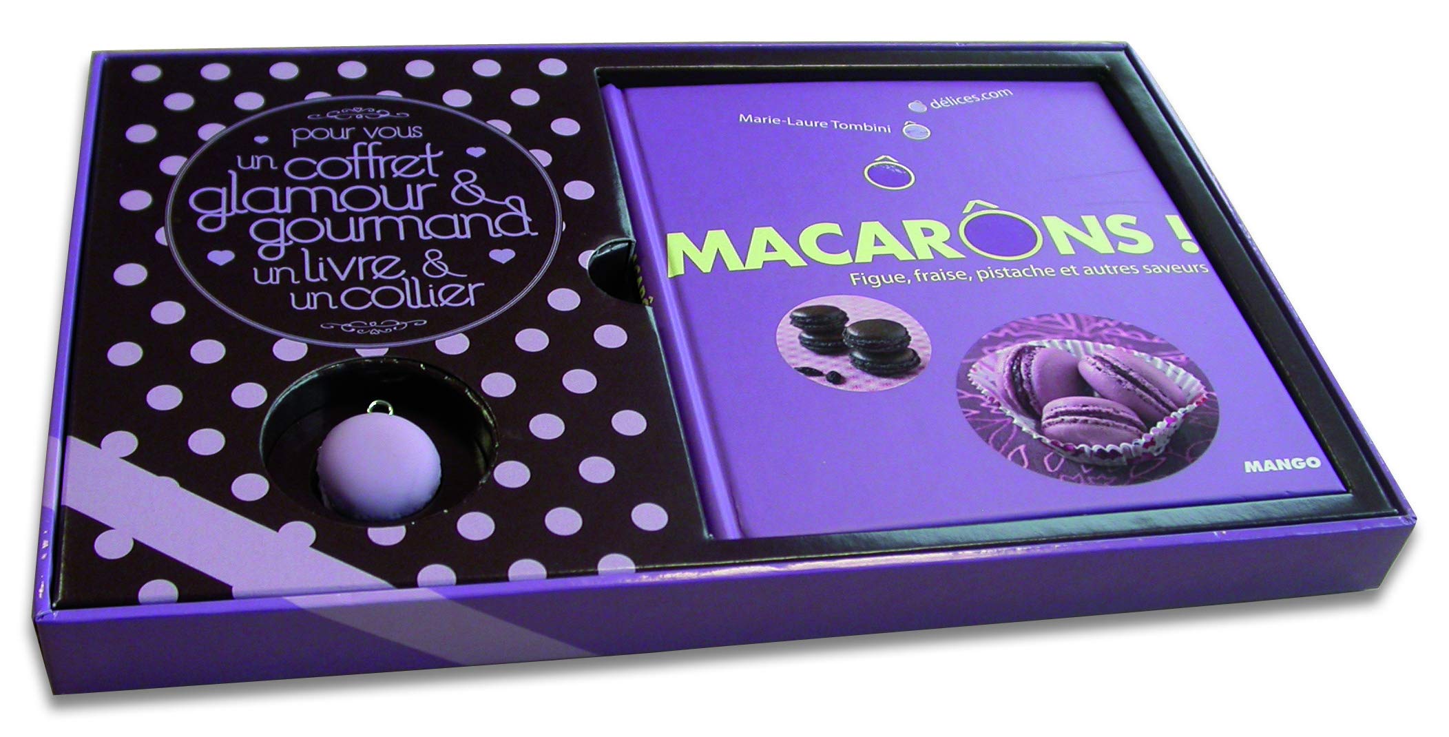 Ô MACARÔNS ! (COFFRET) 1 LIVRE DE RECETTES + 1 BIJOU (MACARON) 9782842708870