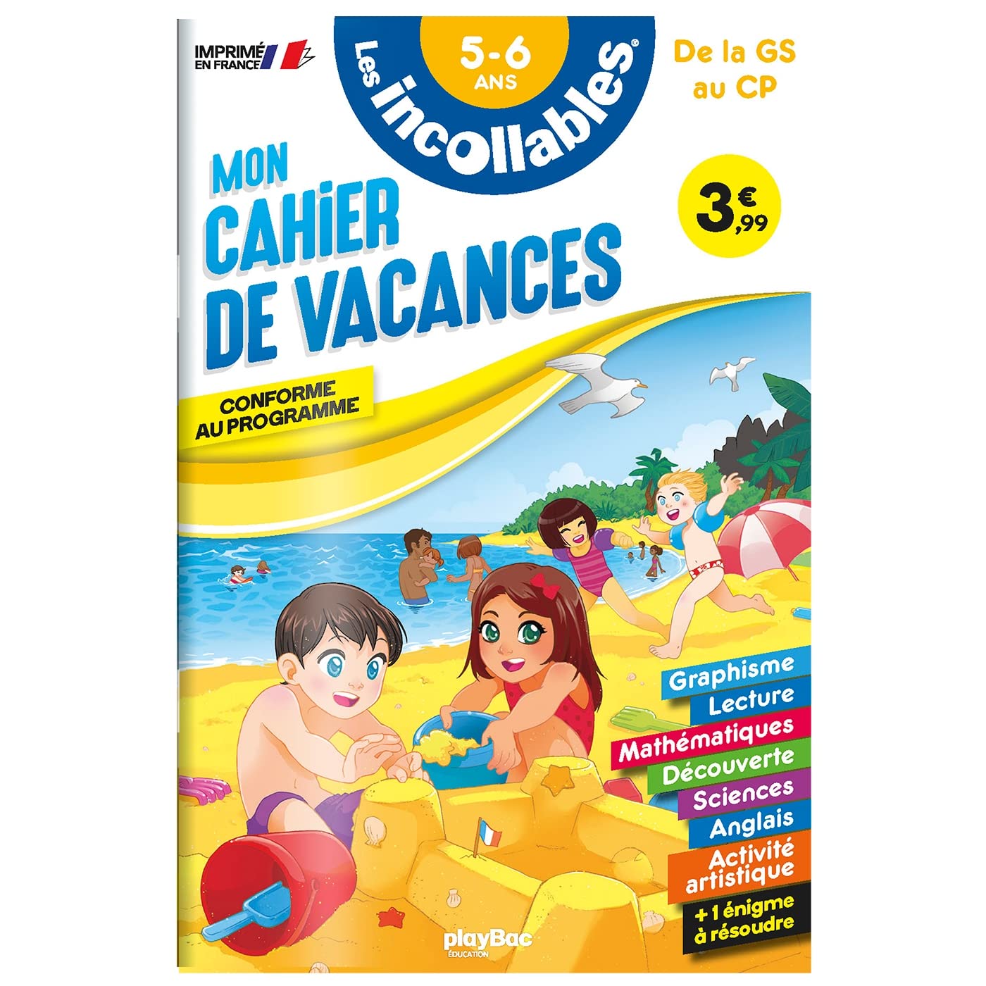 Cahier de vacances 2026 - Les incollables - Grande Section au CP - 5/6 ans 9782809683776