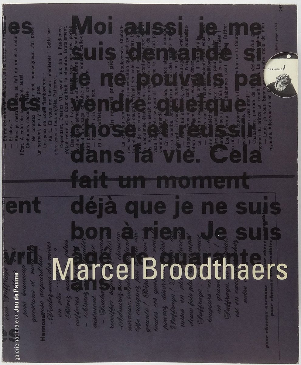 Marcel Broodthaers 9782908901054